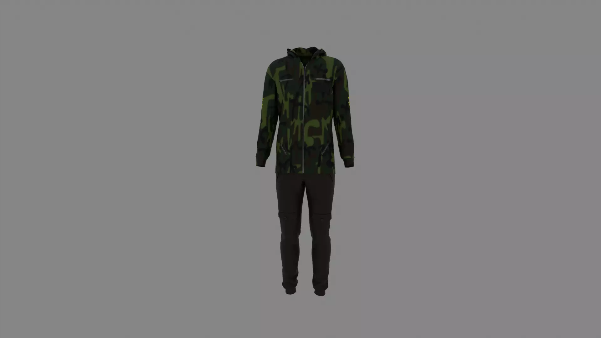 Man Clothes Low-poly 3D model_0