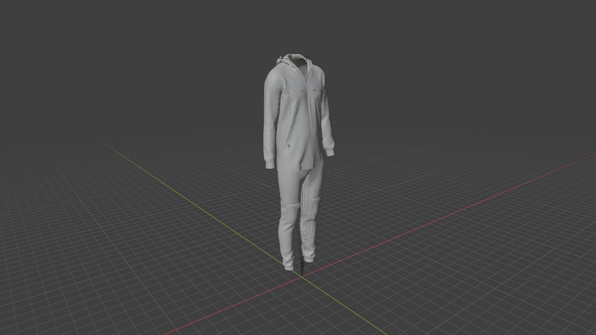 Man Clothes Low-poly 3D model_7