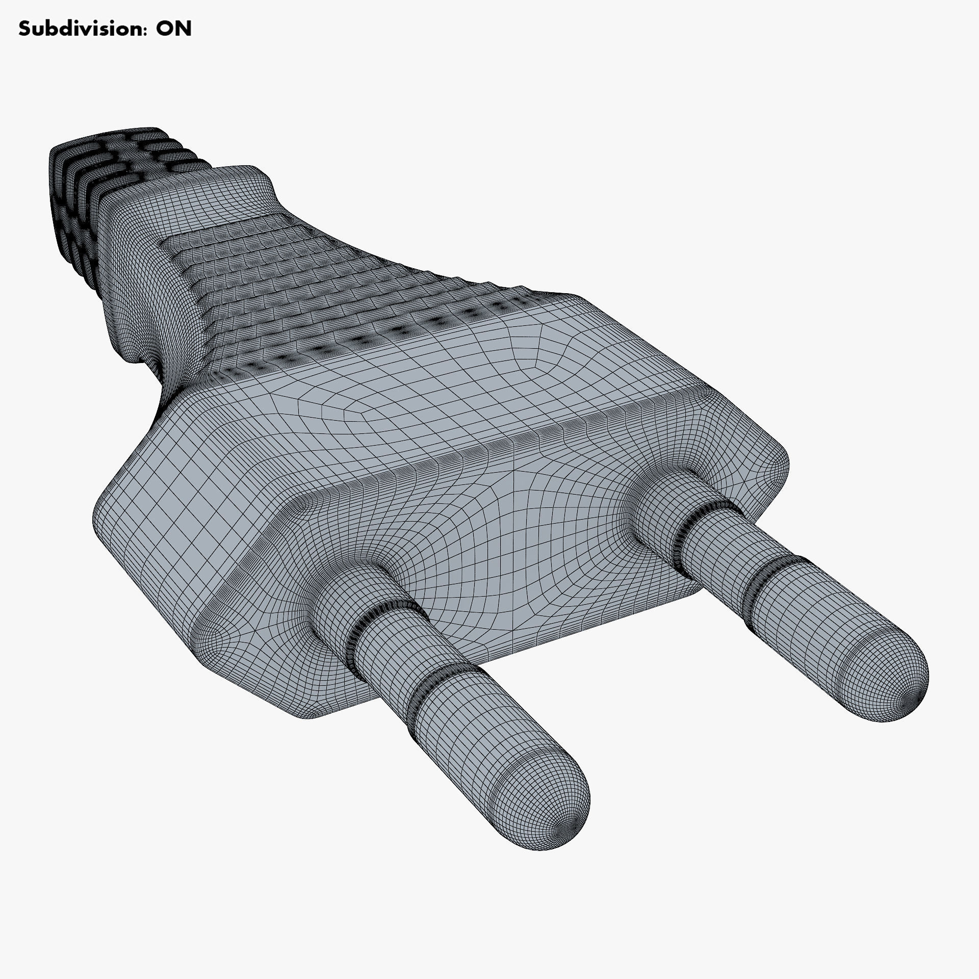 Europlug v 1 EU Plug 3D model_11