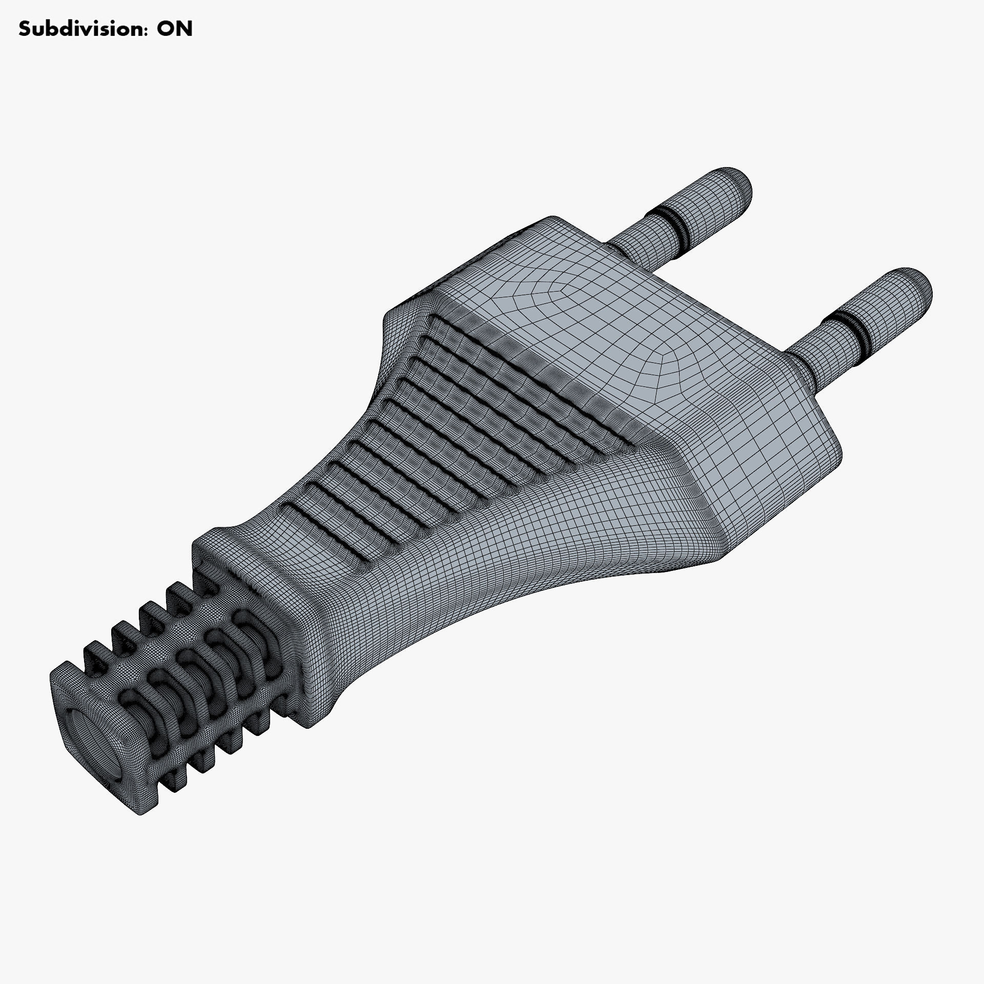 Europlug v 1 EU Plug 3D model_9