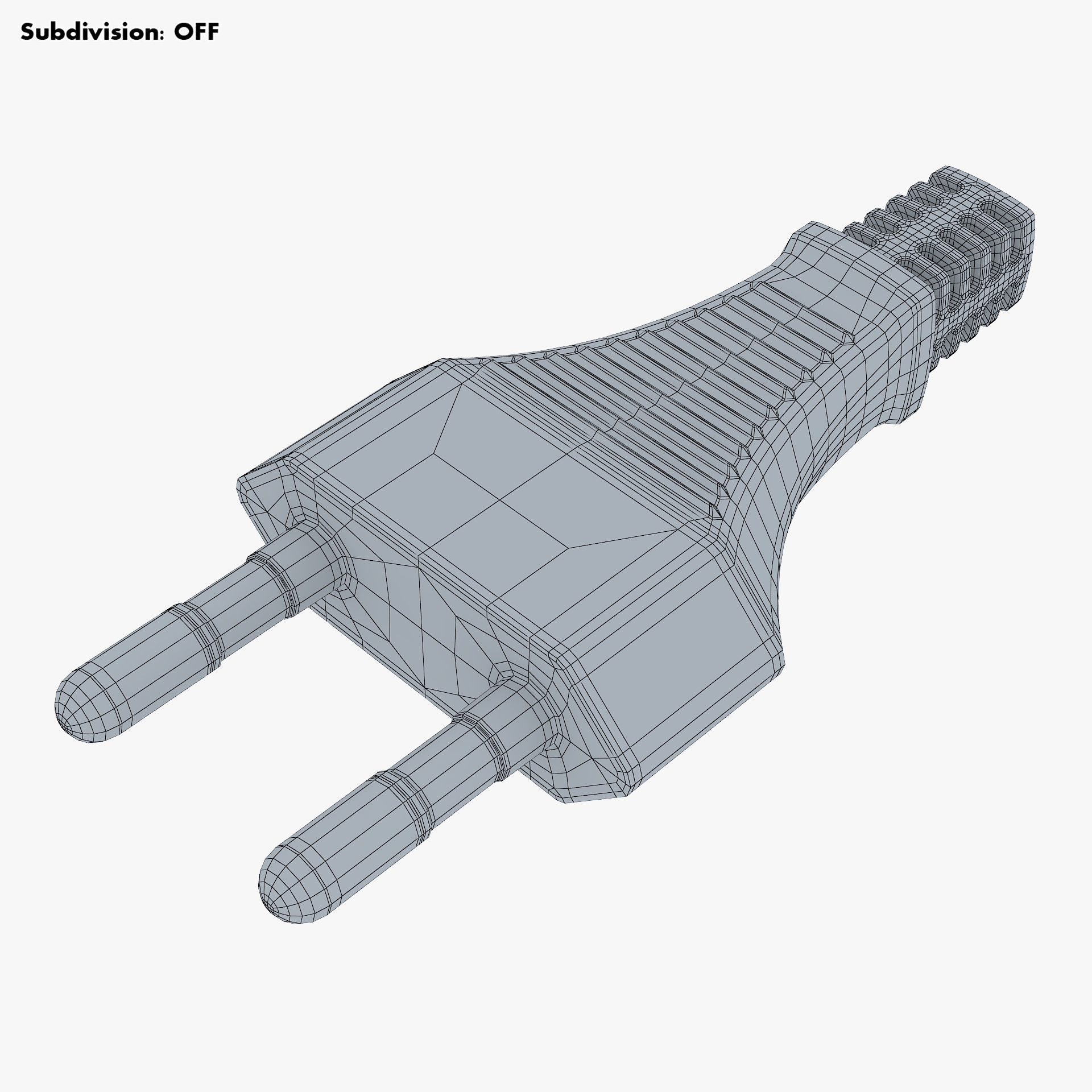 Europlug v 1 EU Plug 3D model_8