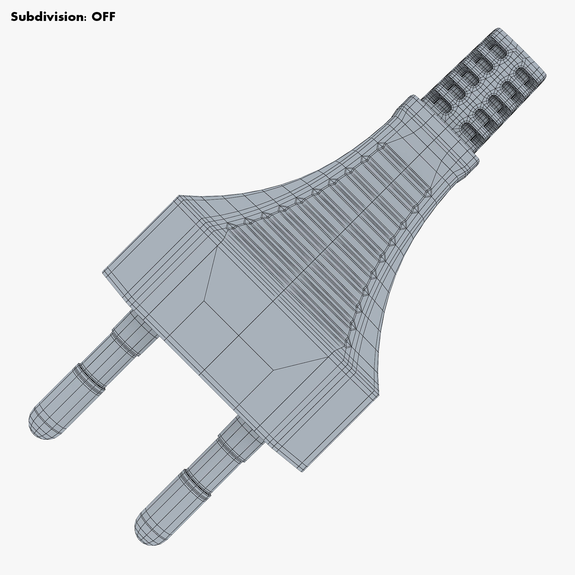 Europlug v 1 EU Plug 3D model_20