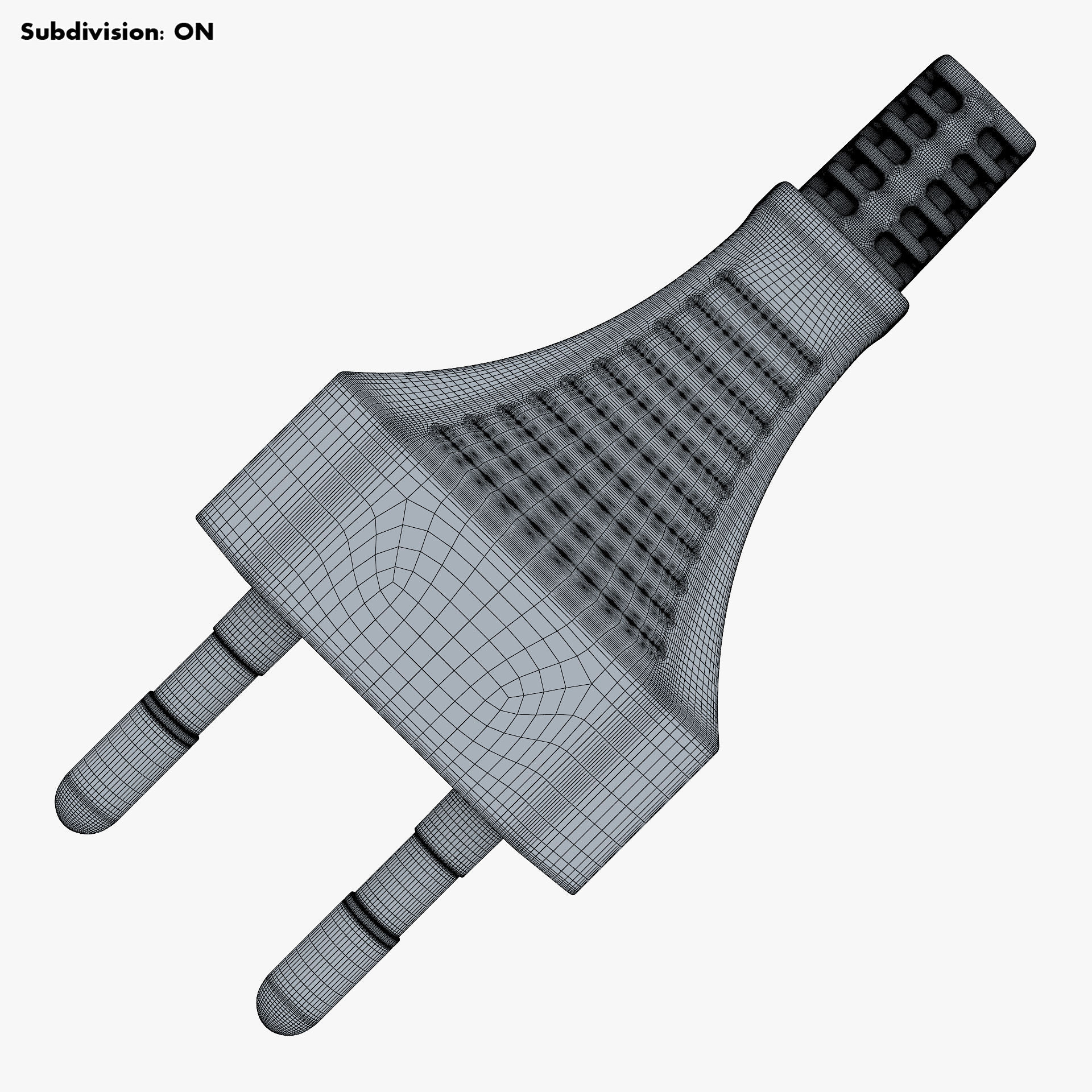 Europlug v 1 EU Plug 3D model_19