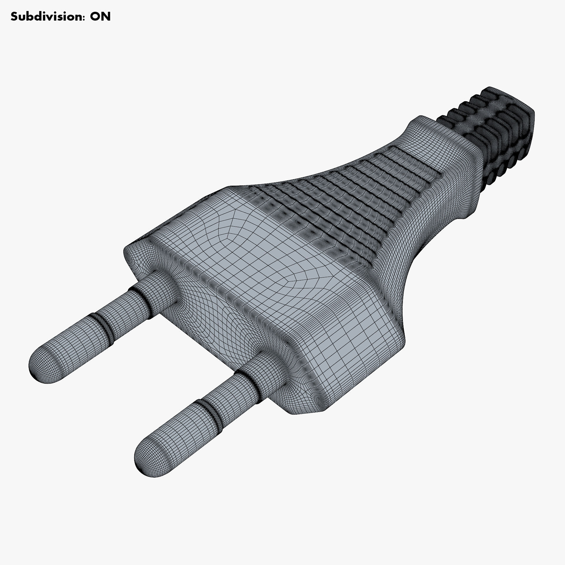 Europlug v 1 EU Plug 3D model_7