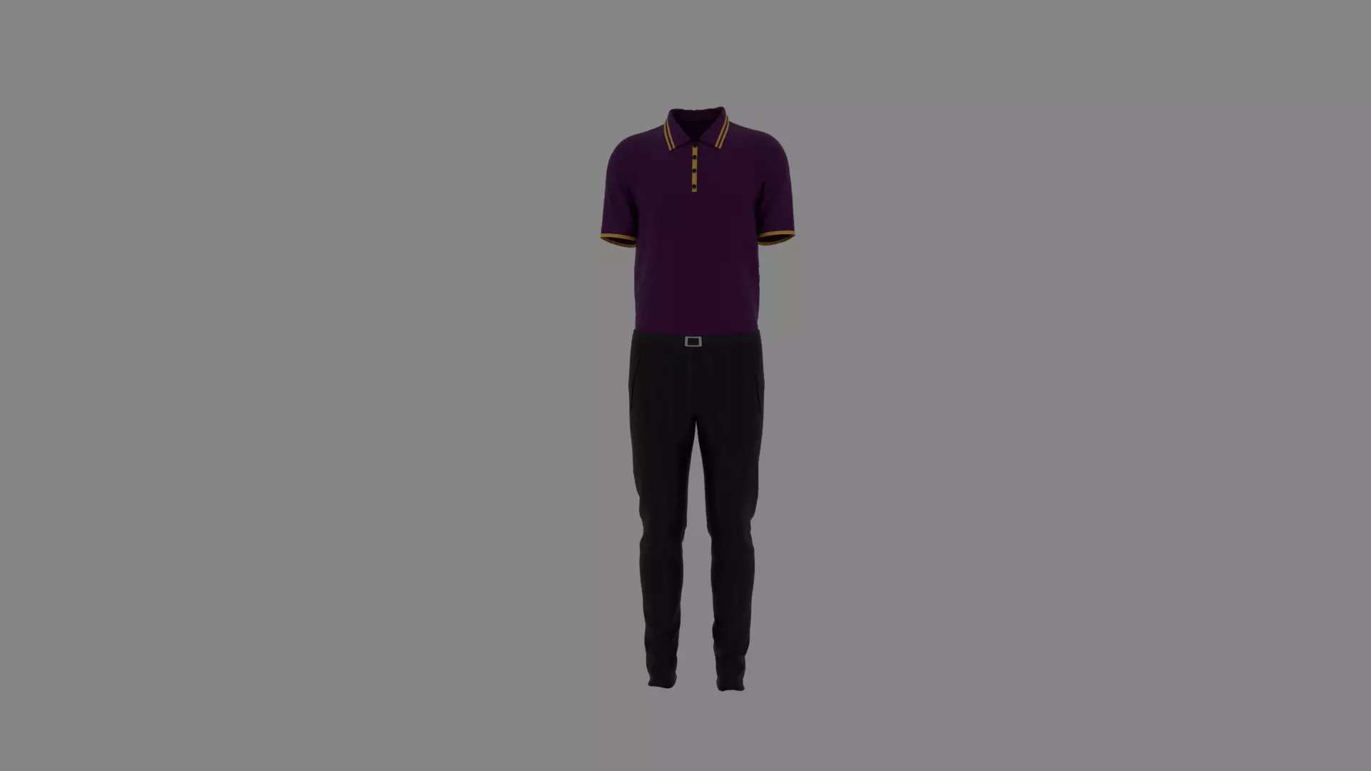 Man Clothes Low-poly 3D model_0