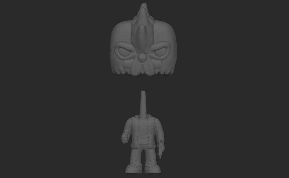 Jacket Funko Pop 3D print model_6