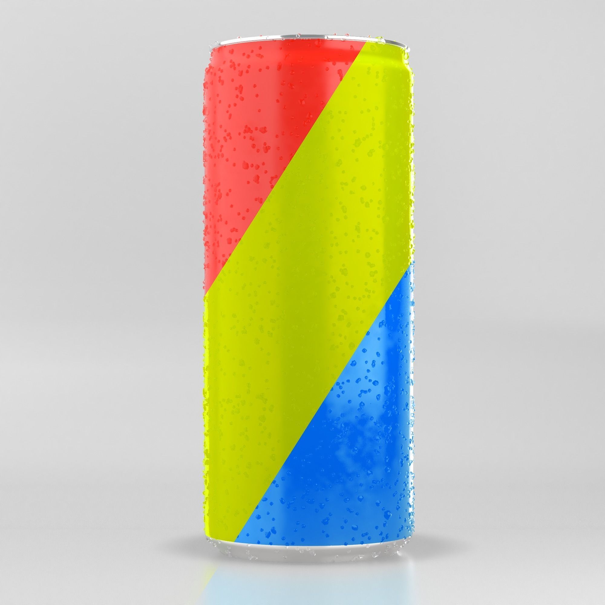 Beverage Can With Water Drops 330ml 33cl 500ml 50cl 3D model Free 3D model_6