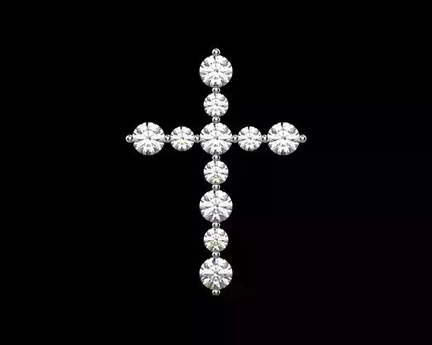Cross with Diamonds three sizes N64