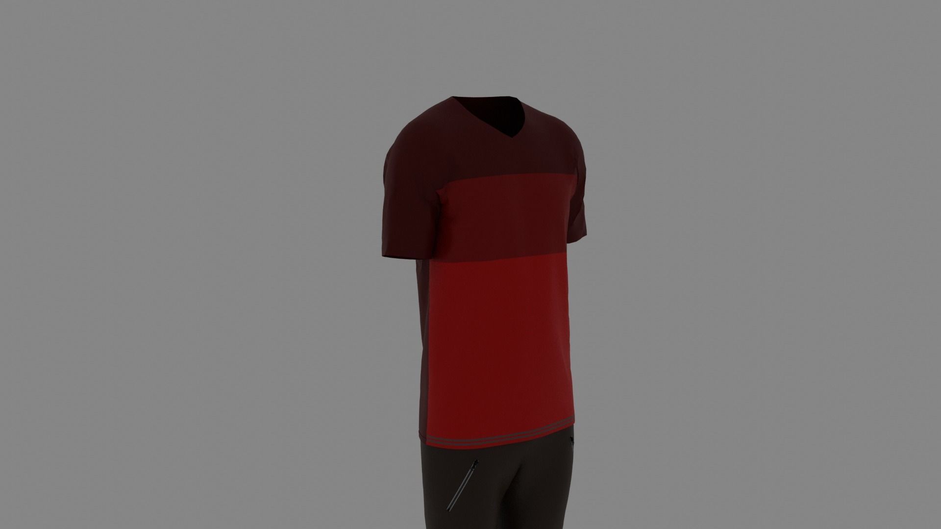 Man Clothes Low-poly 3D model_2