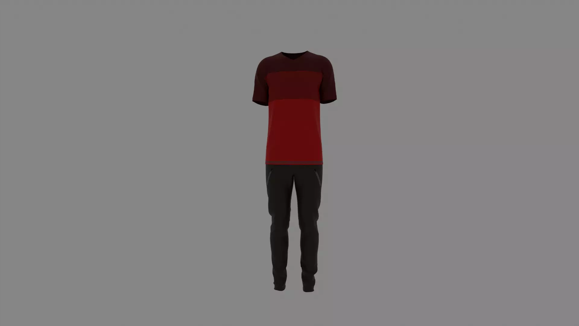 Man Clothes Low-poly 3D model_0