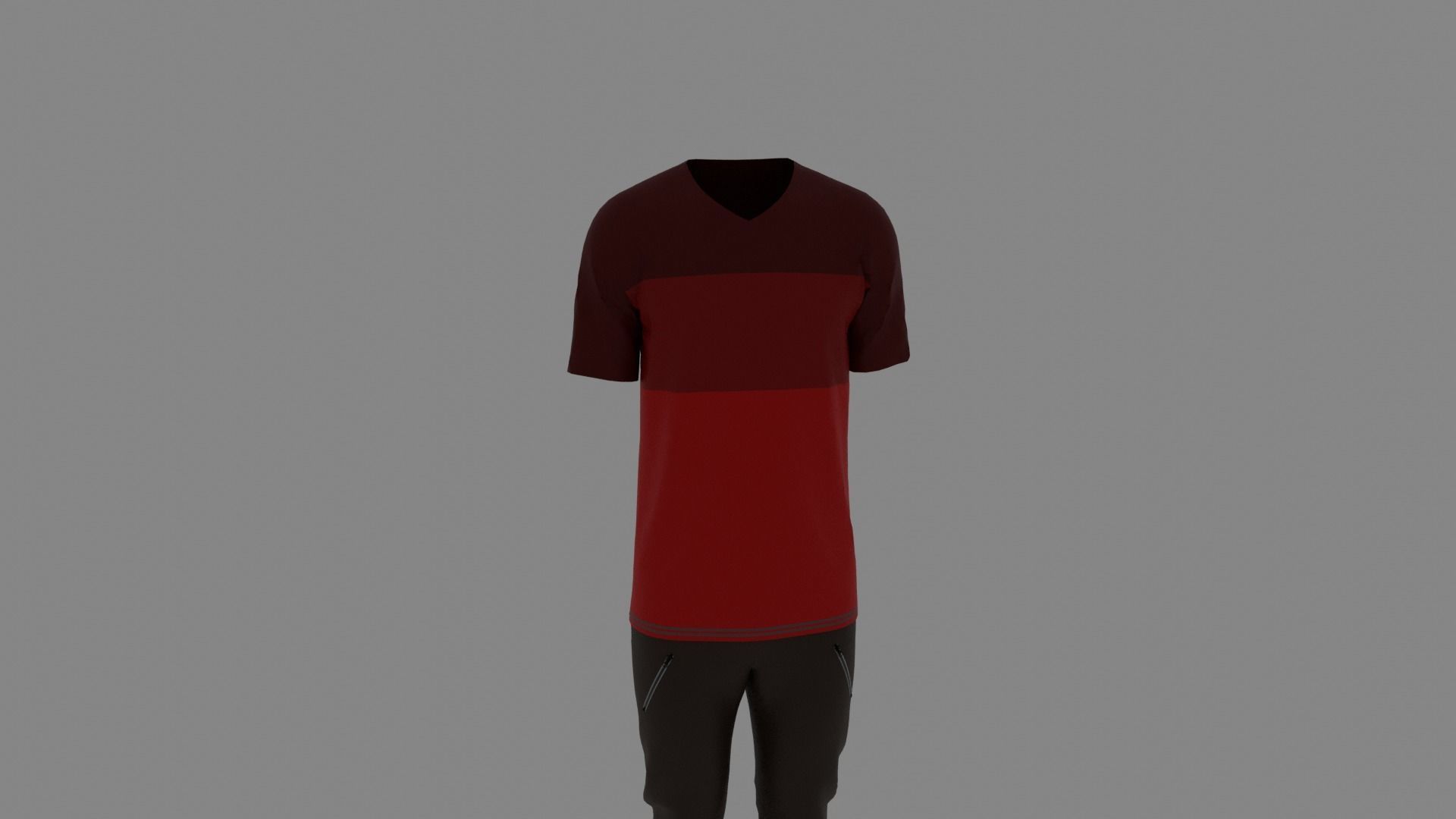 Man Clothes Low-poly 3D model_6