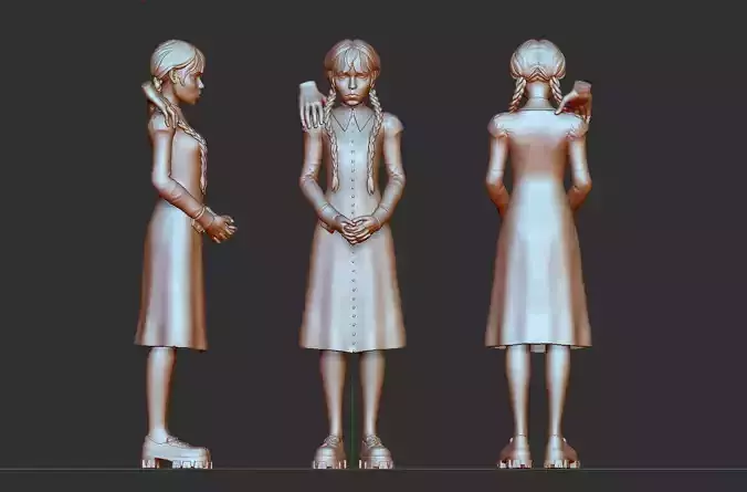 WEDNESDAY ADDAMS FAMILY 3D model