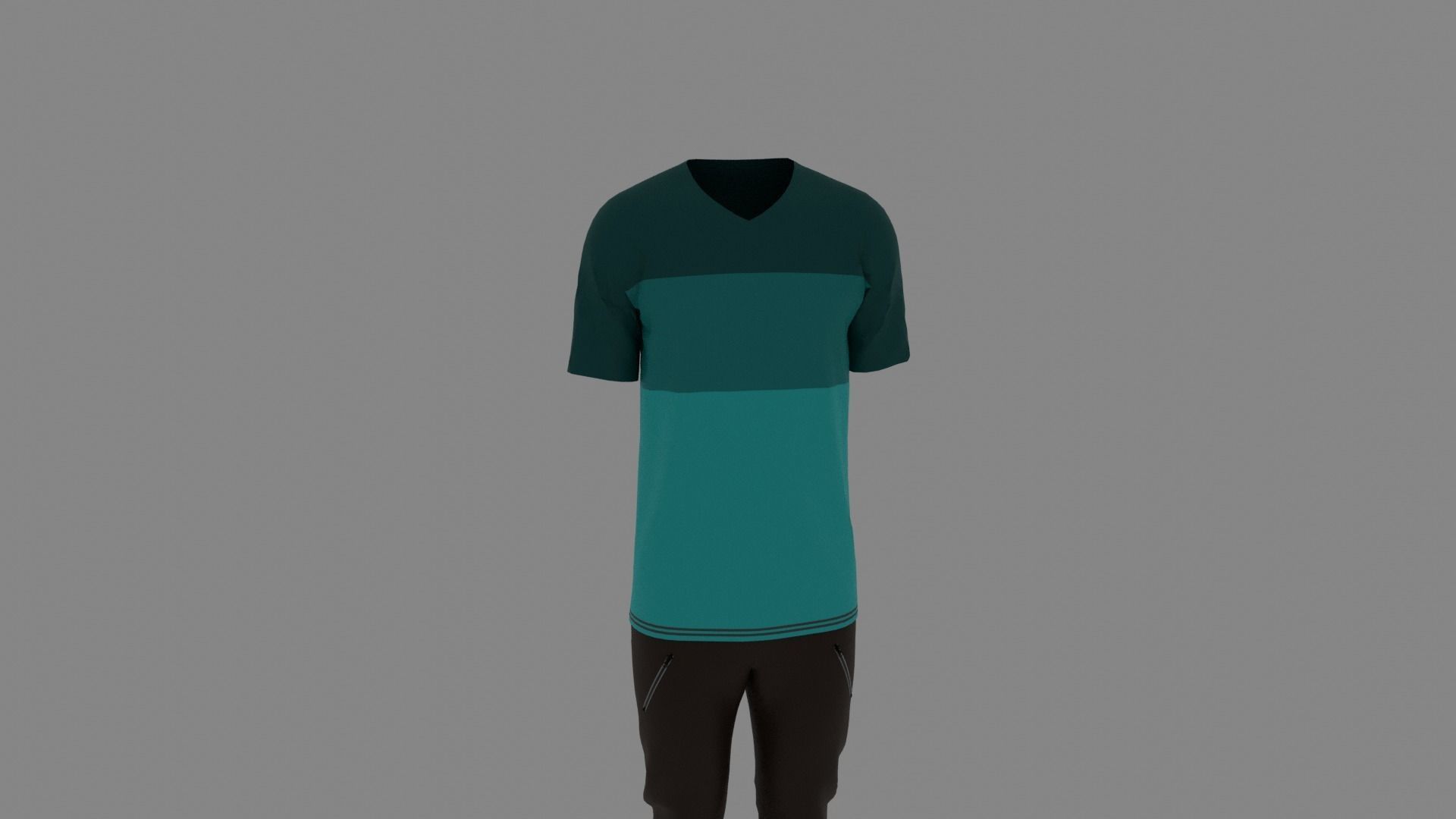 Man Clothes Low-poly 3D model_6