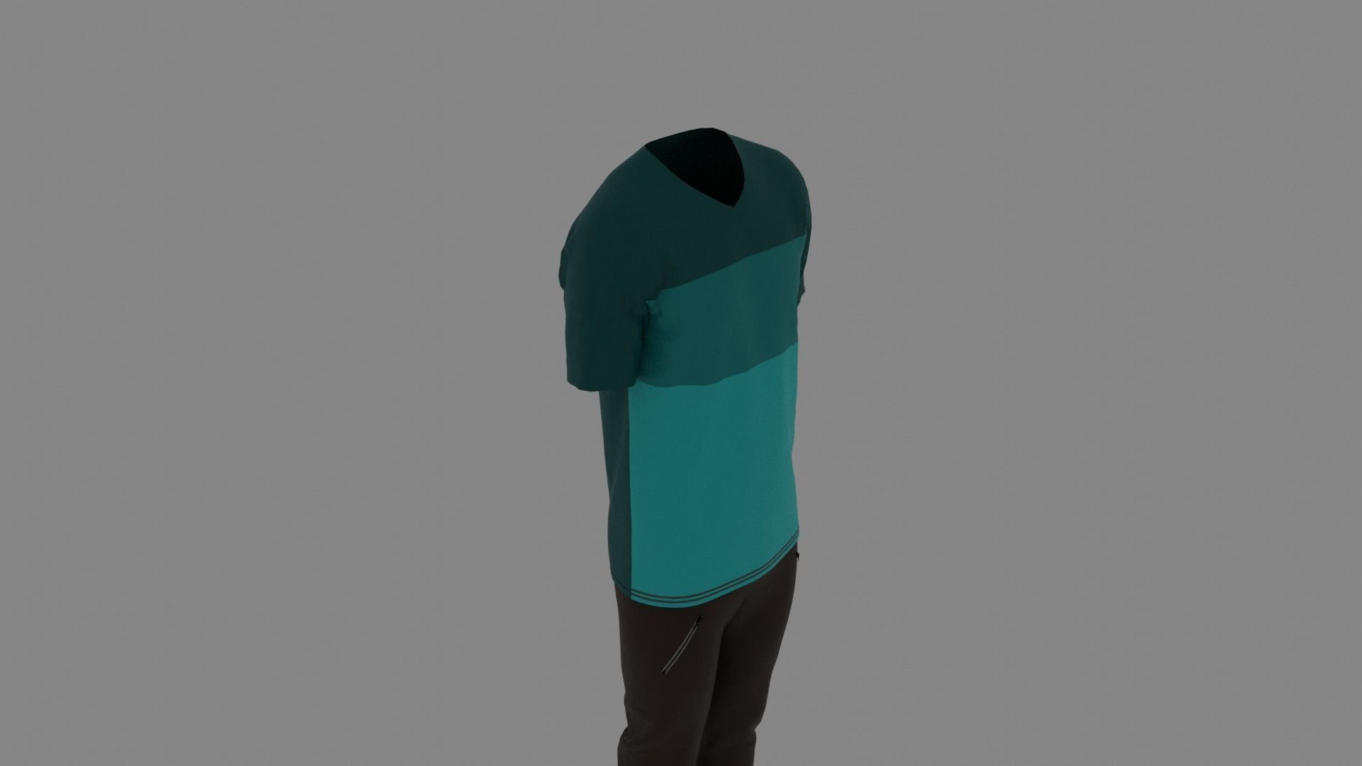 Man Clothes Low-poly 3D model_5