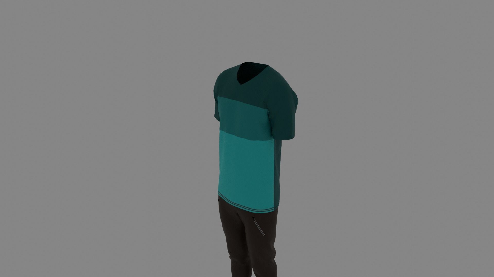 Man Clothes Low-poly 3D model_4