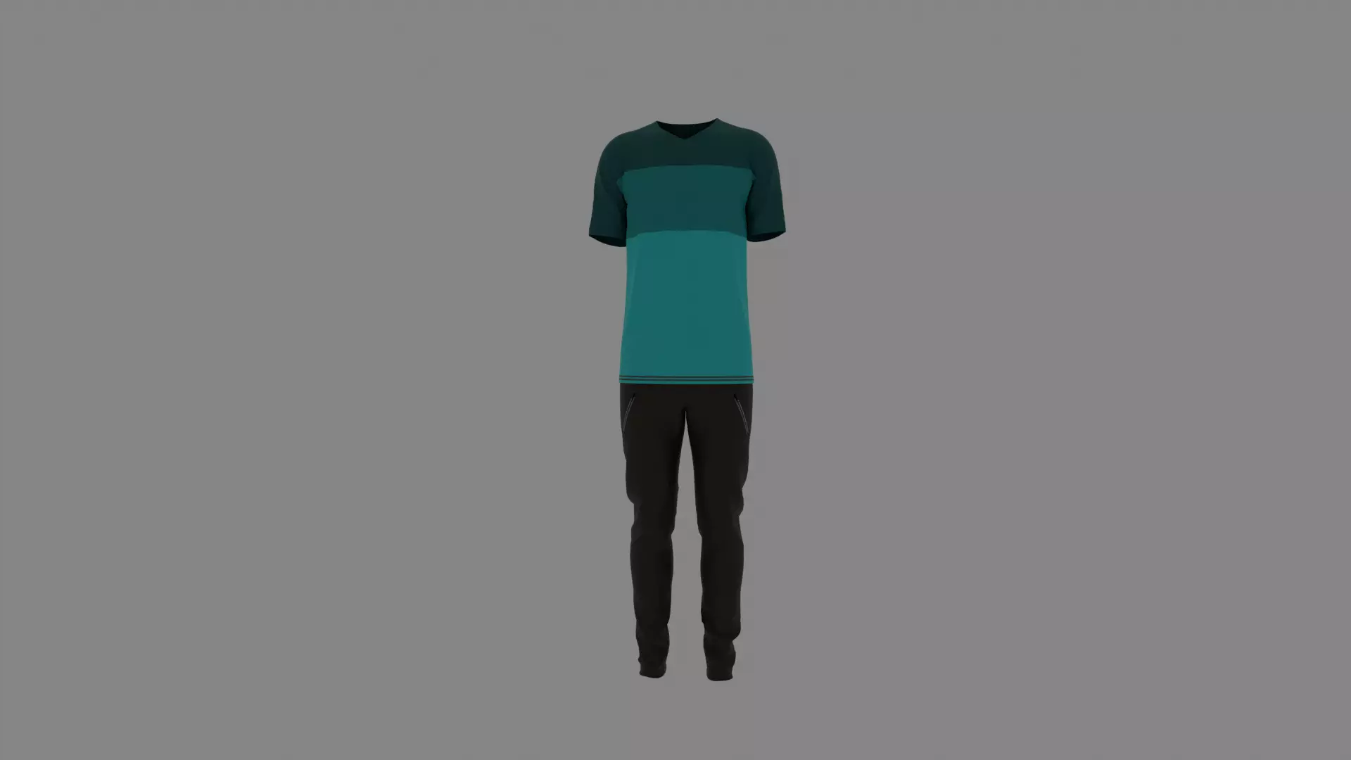 Man Clothes Low-poly 3D model_0