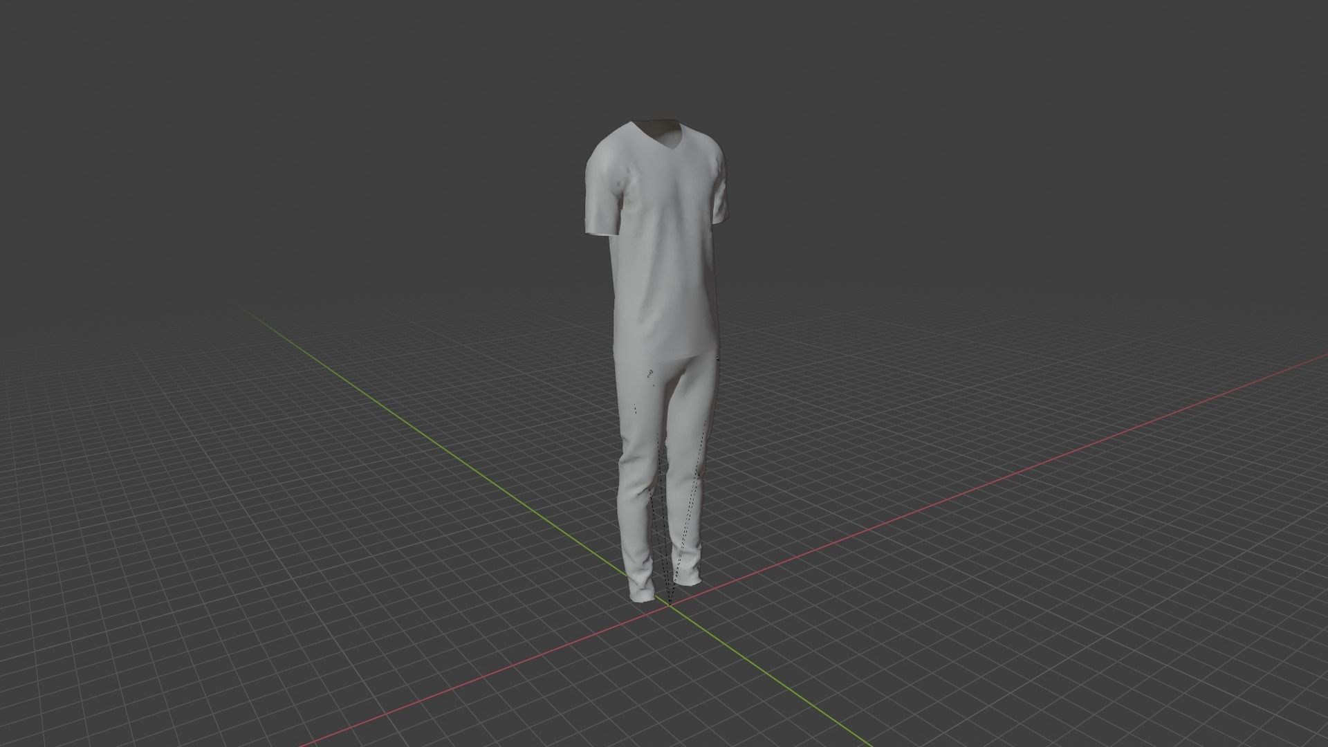 Man Clothes Low-poly 3D model_7