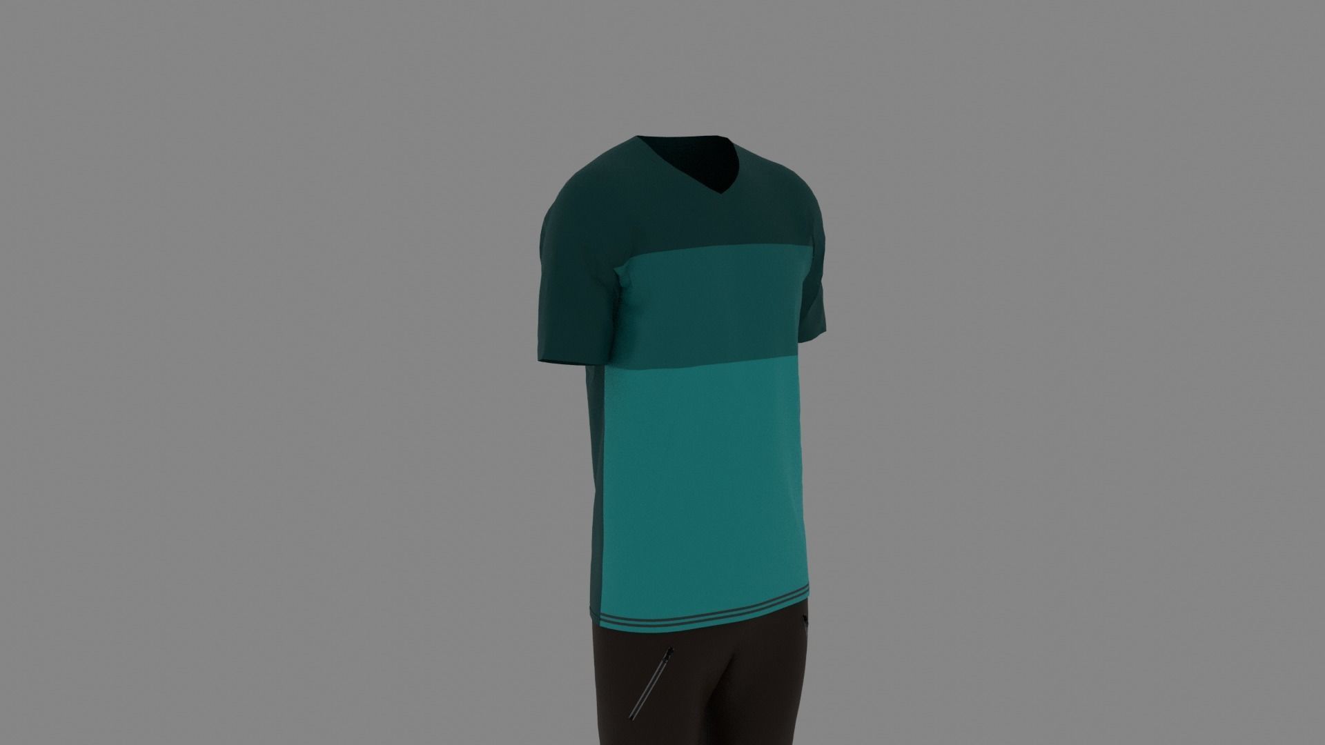 Man Clothes Low-poly 3D model_2