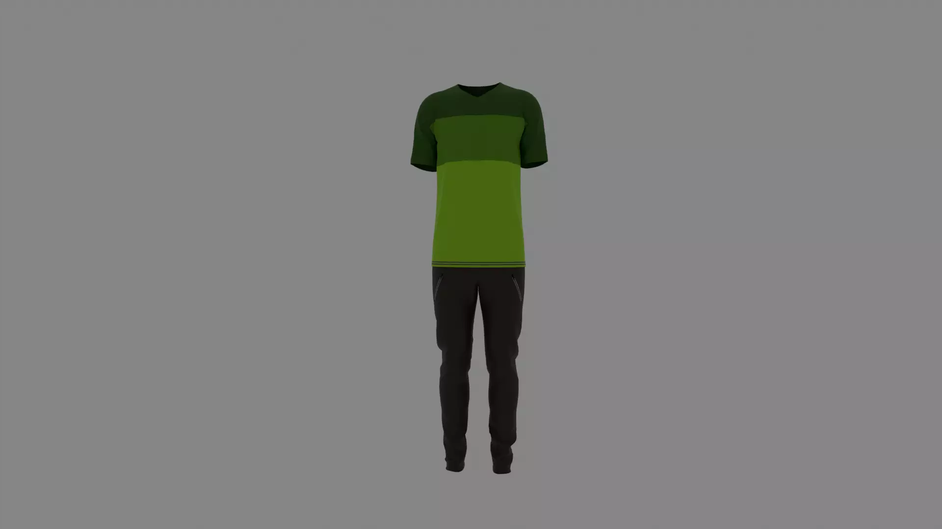 Man Clothes Low-poly 3D model_0