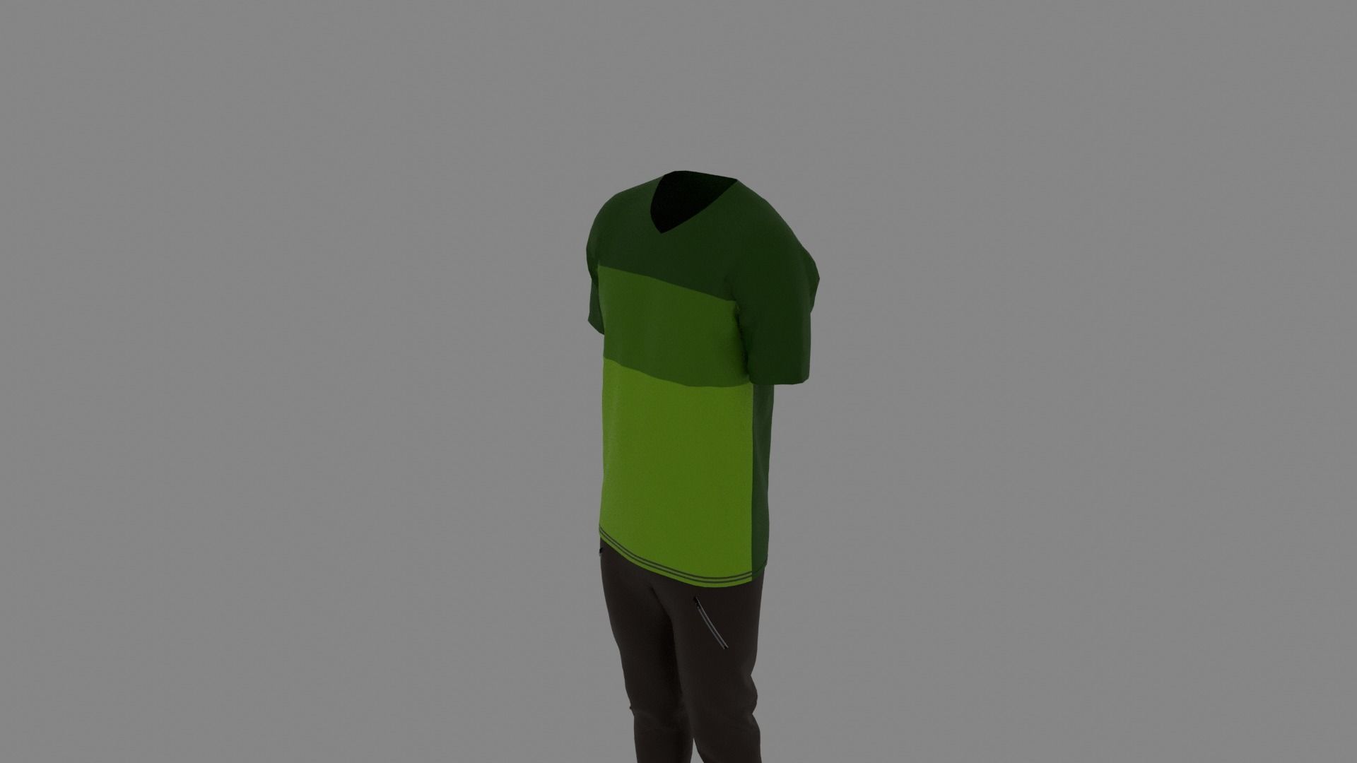 Man Clothes Low-poly 3D model_4