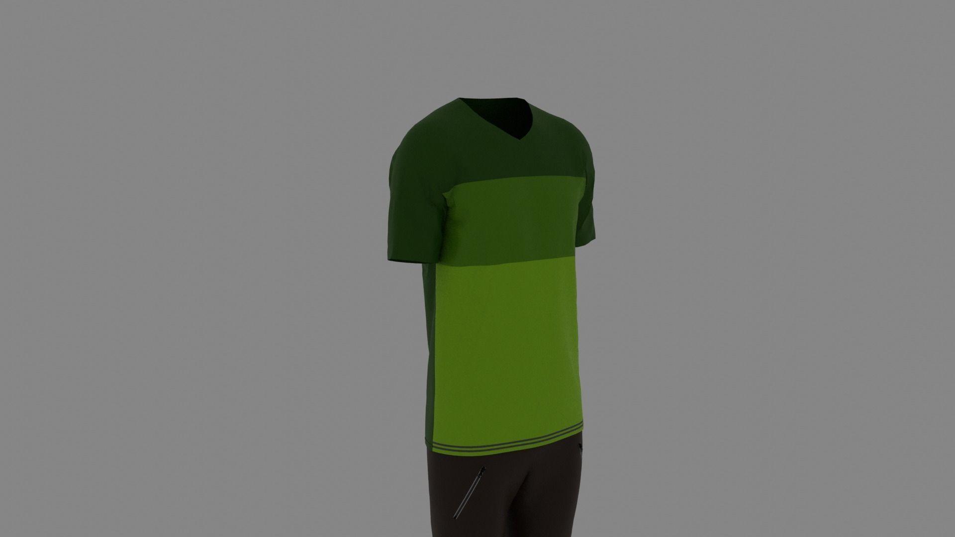 Man Clothes Low-poly 3D model_2
