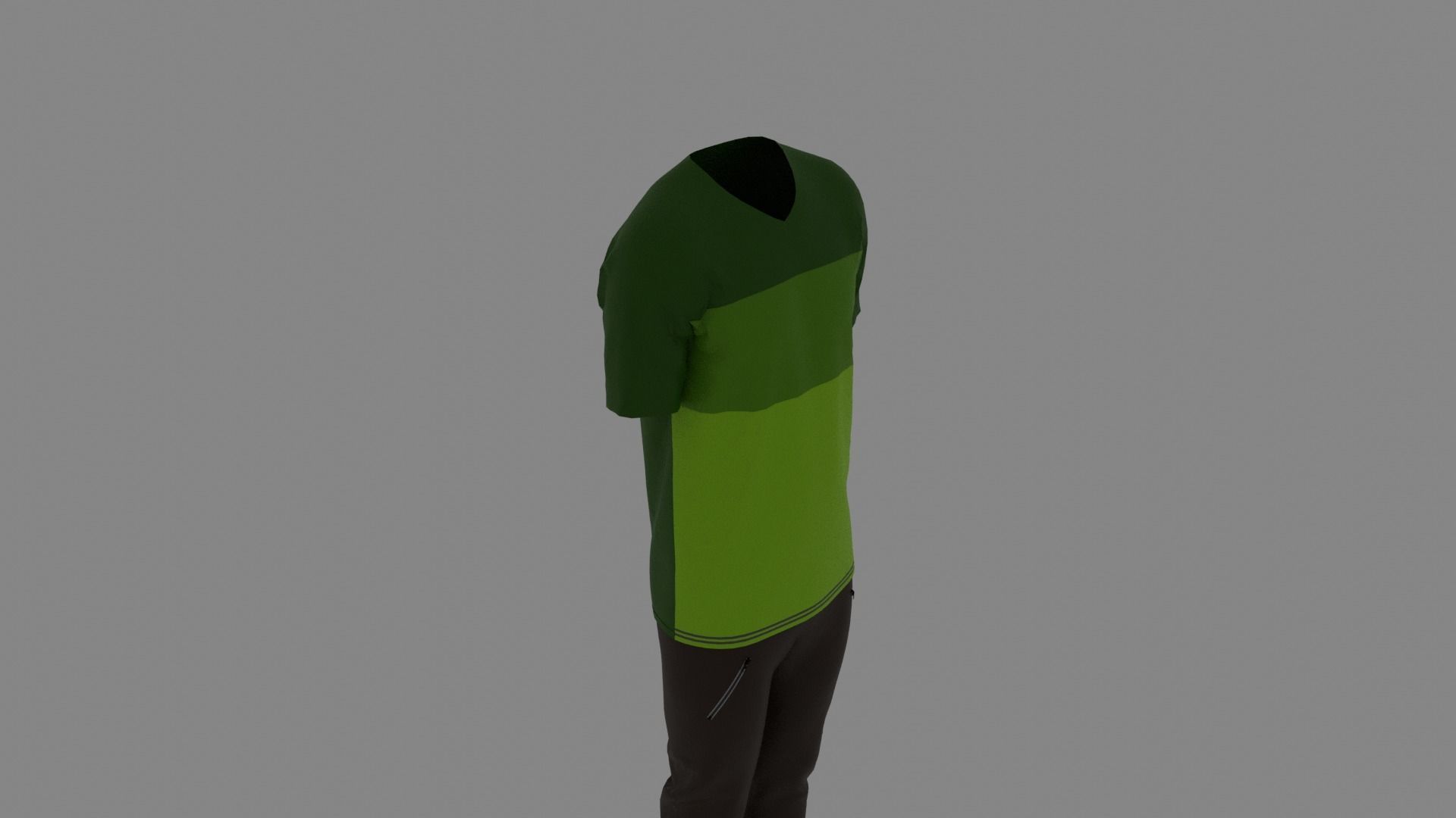 Man Clothes Low-poly 3D model_5