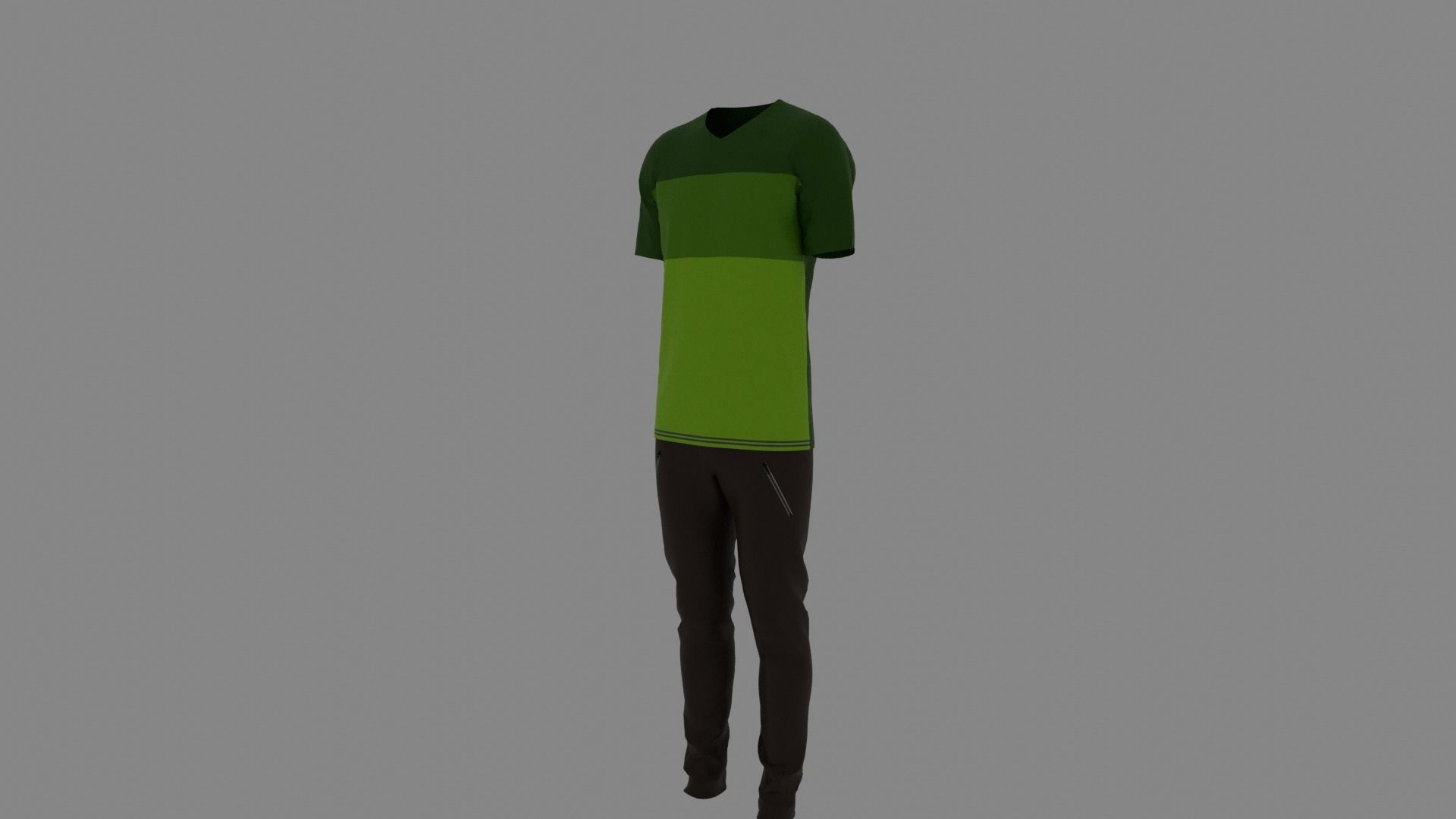 Man Clothes Low-poly 3D model_1