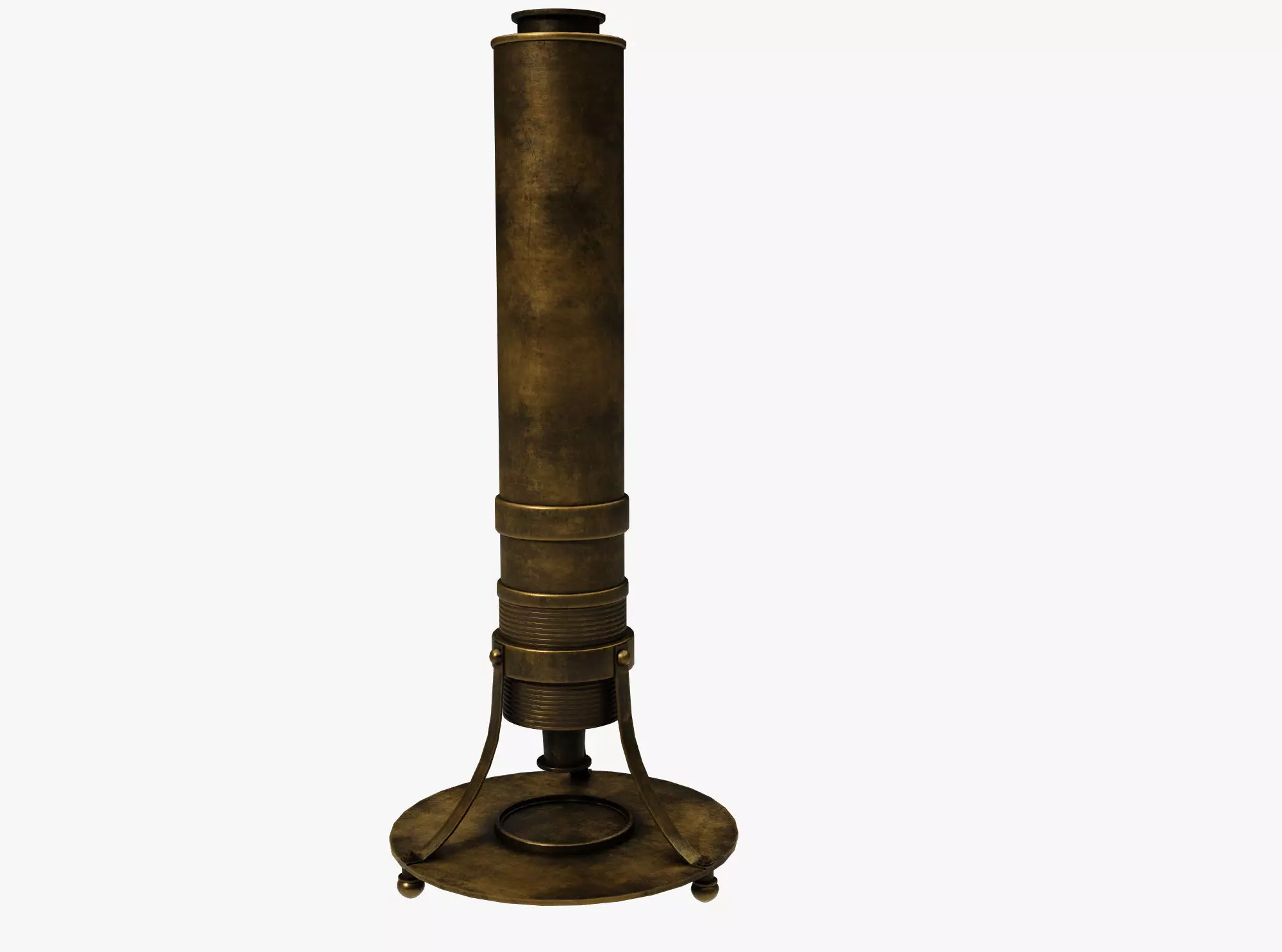 Medieval science Low-poly 3D model