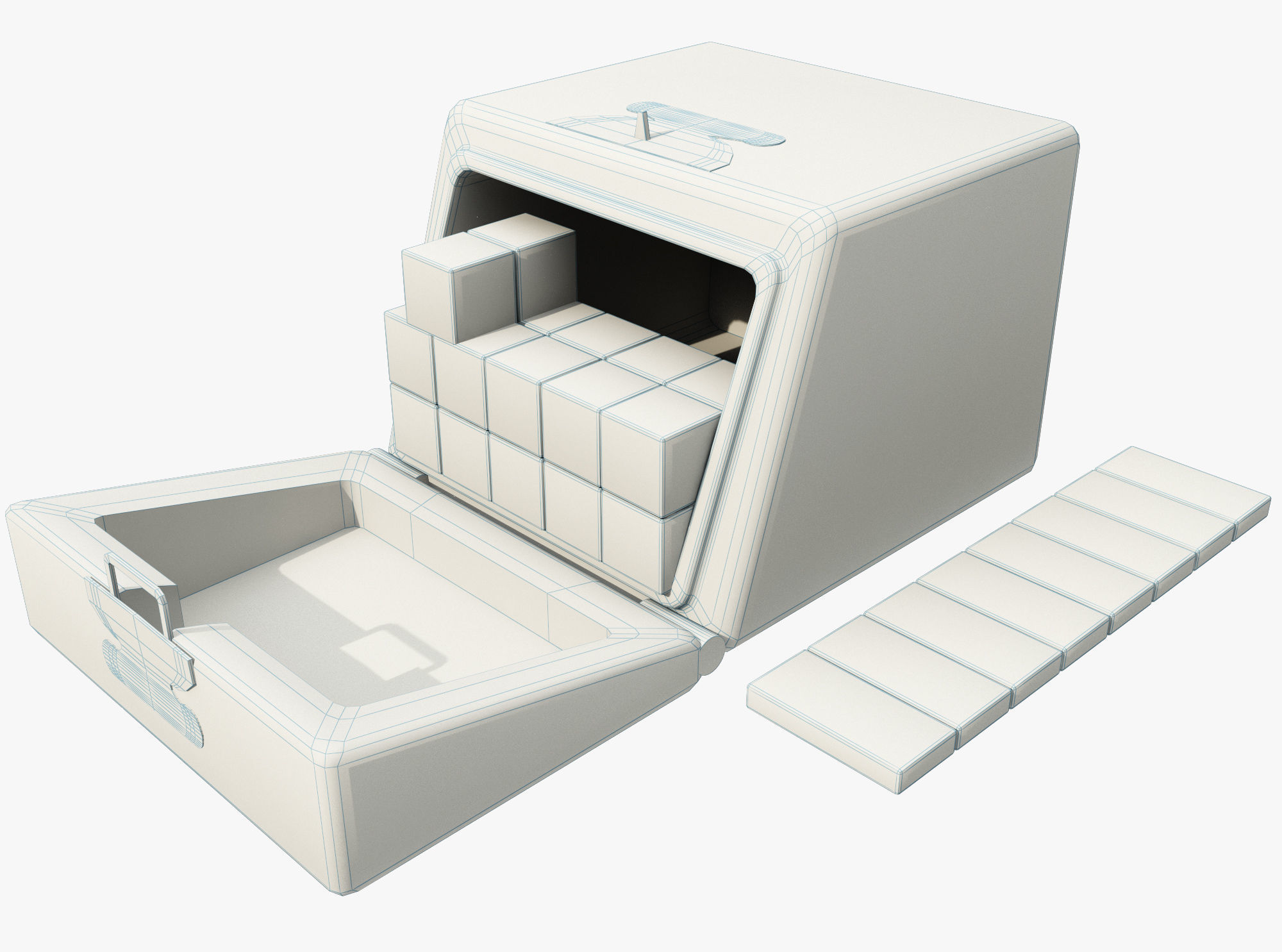 Medieval science Low-poly 3D model_5