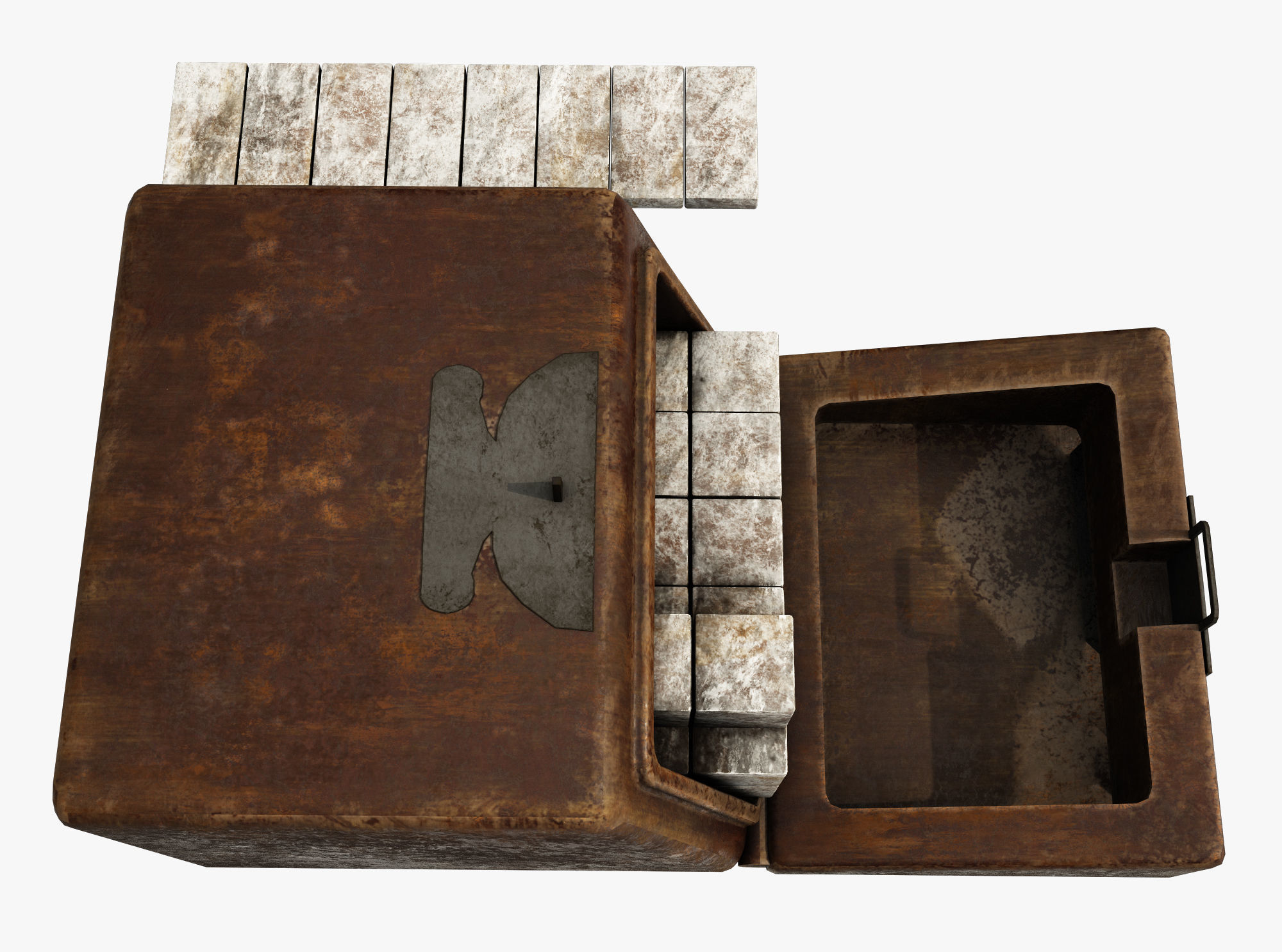 Medieval science Low-poly 3D model_4