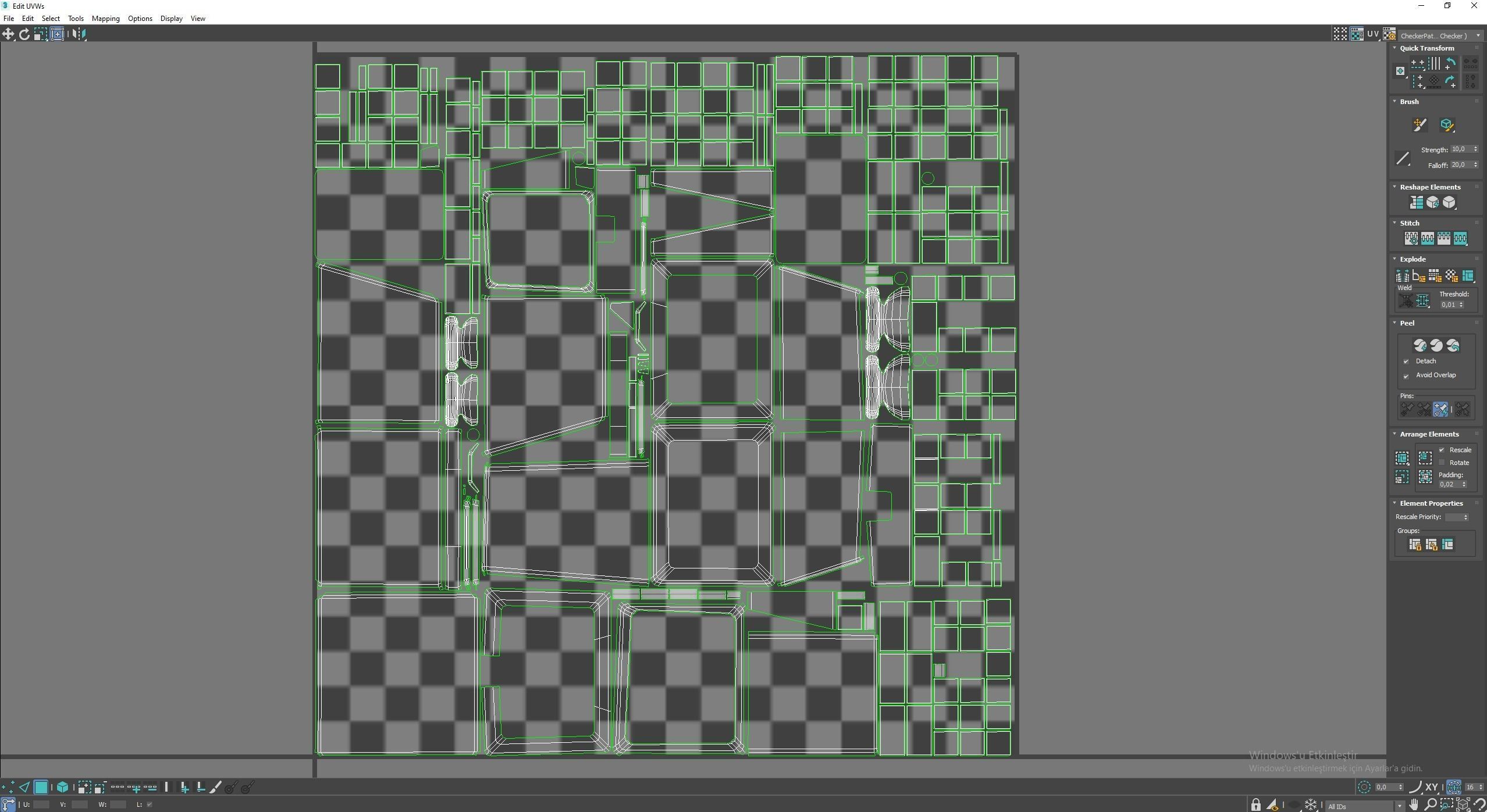 Medieval science Low-poly 3D model_11