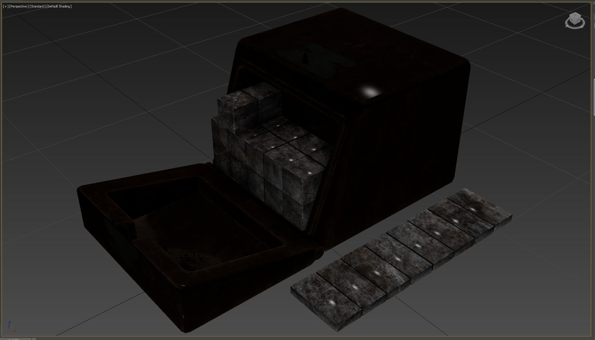 Medieval science Low-poly 3D model_8