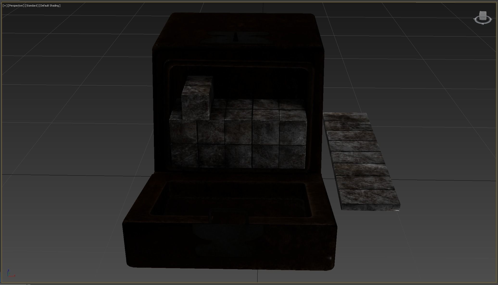 Medieval science Low-poly 3D model_10