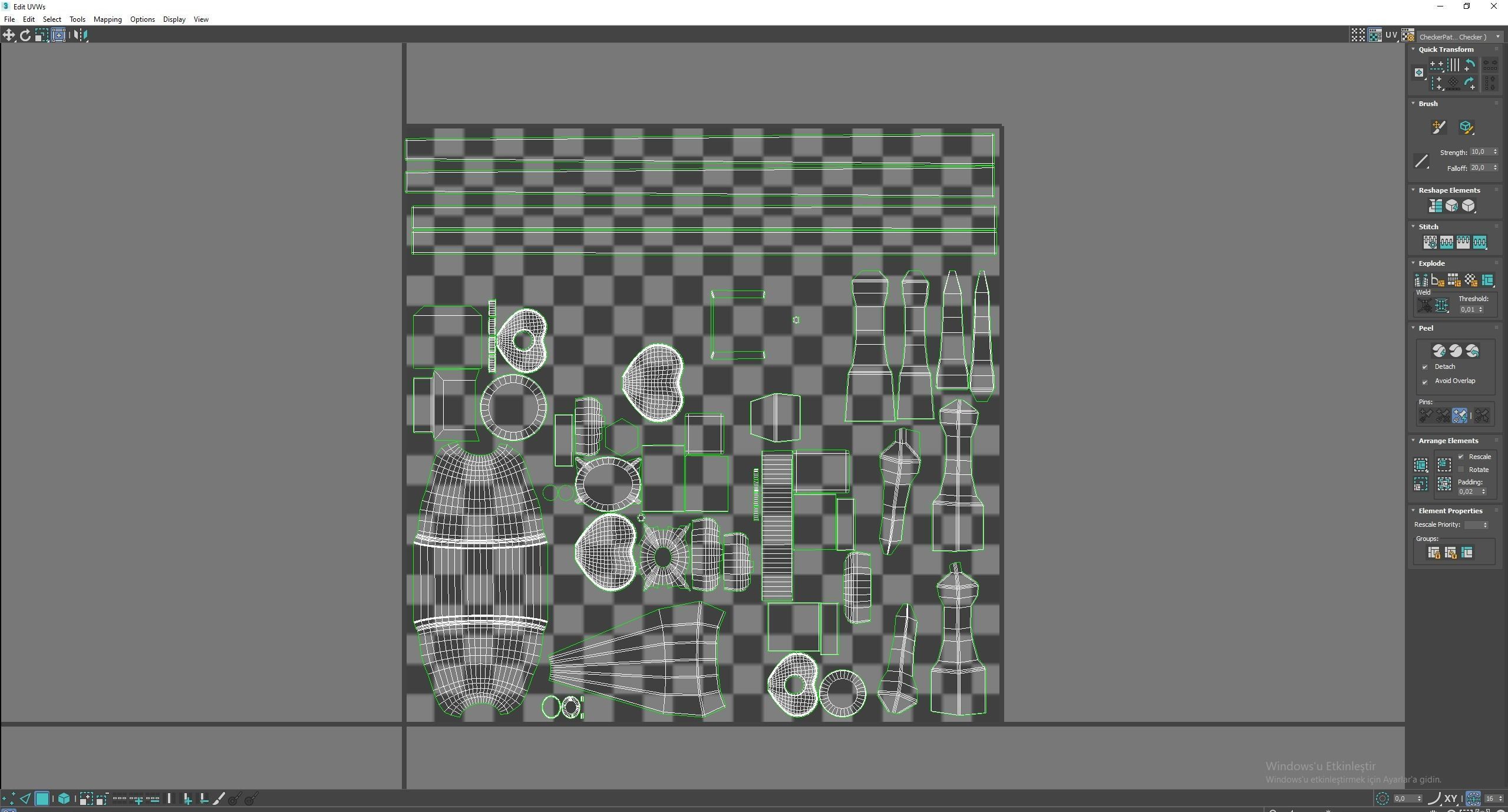 Medieval science  Low-poly 3D model_11