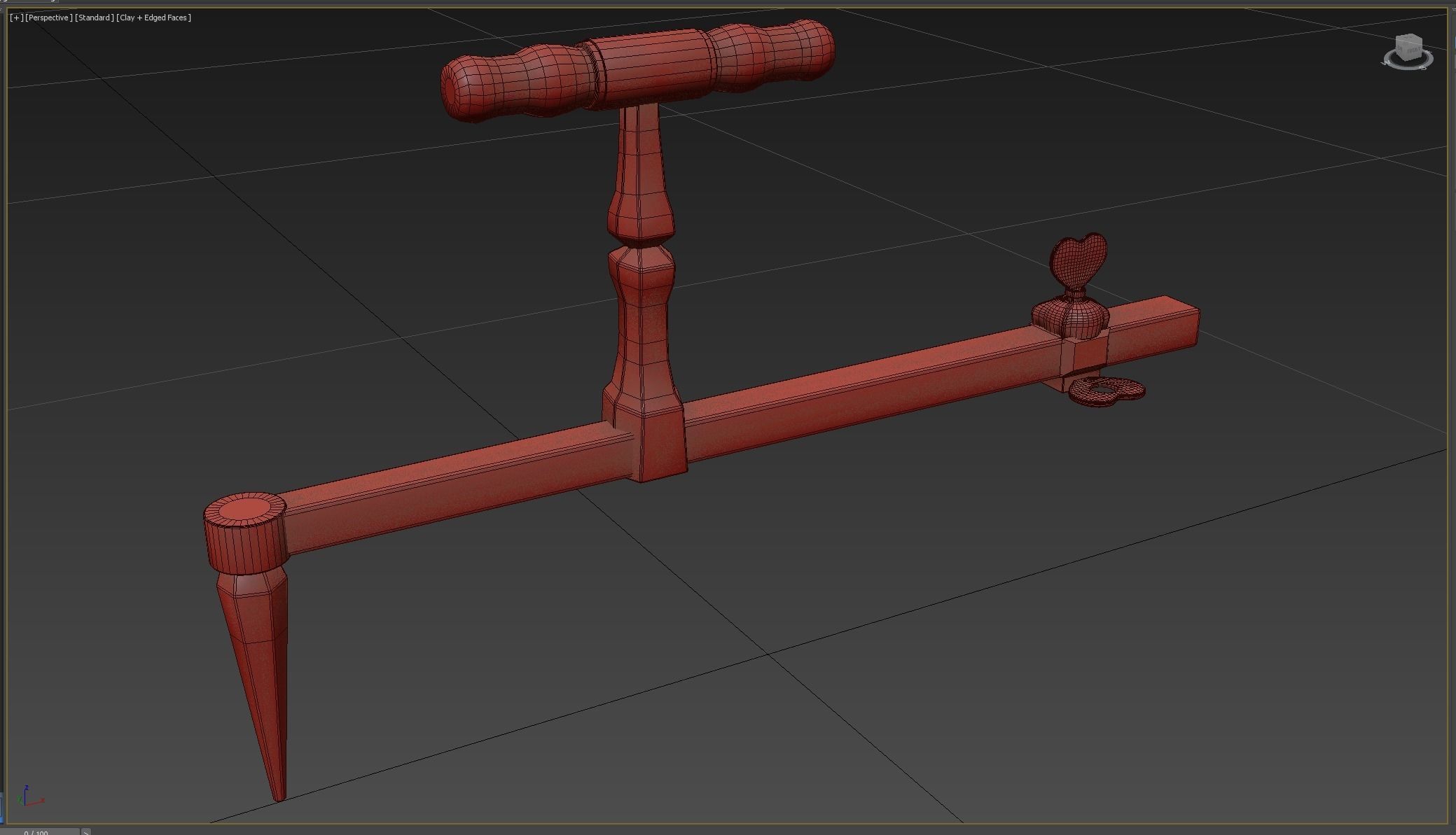 Medieval science  Low-poly 3D model_6