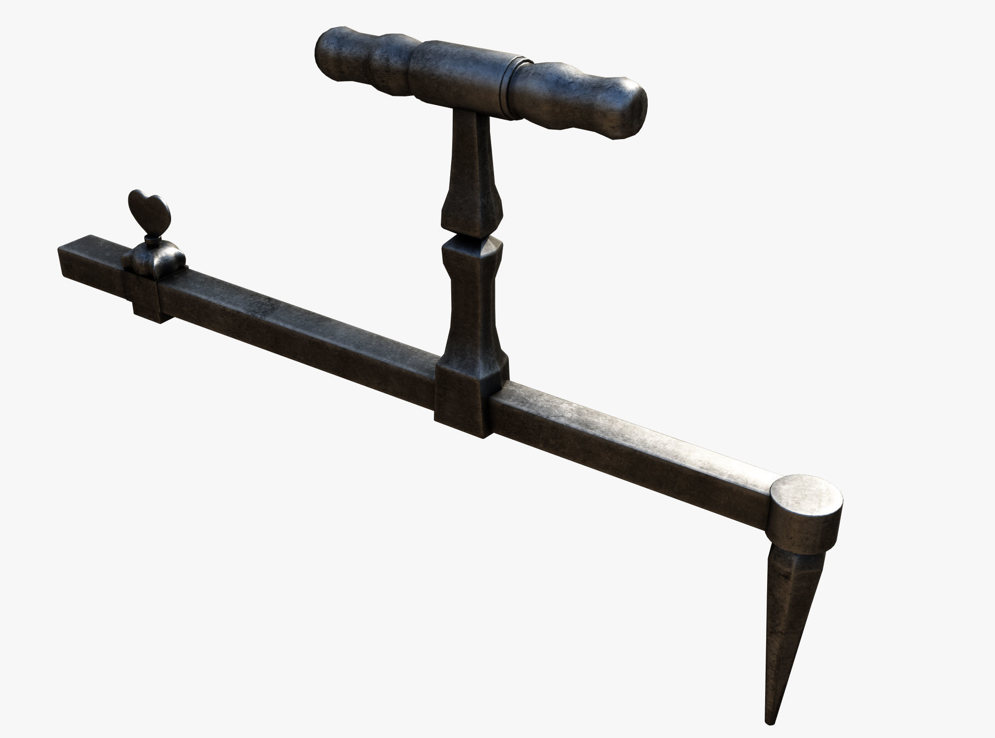 Medieval science  Low-poly 3D model_2