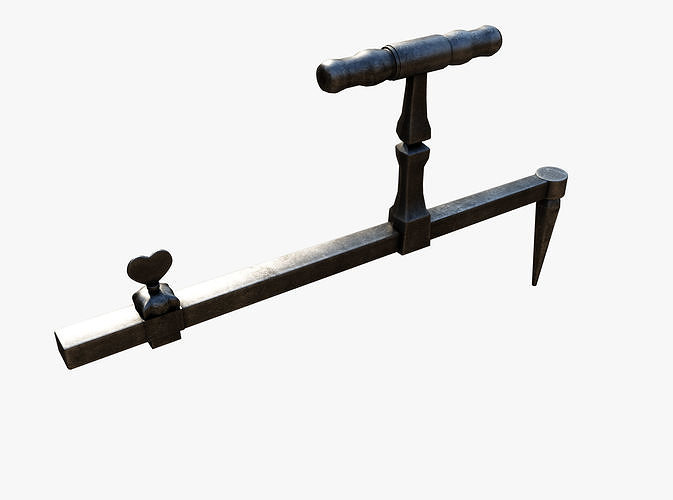 Medieval science  Low-poly 3D model