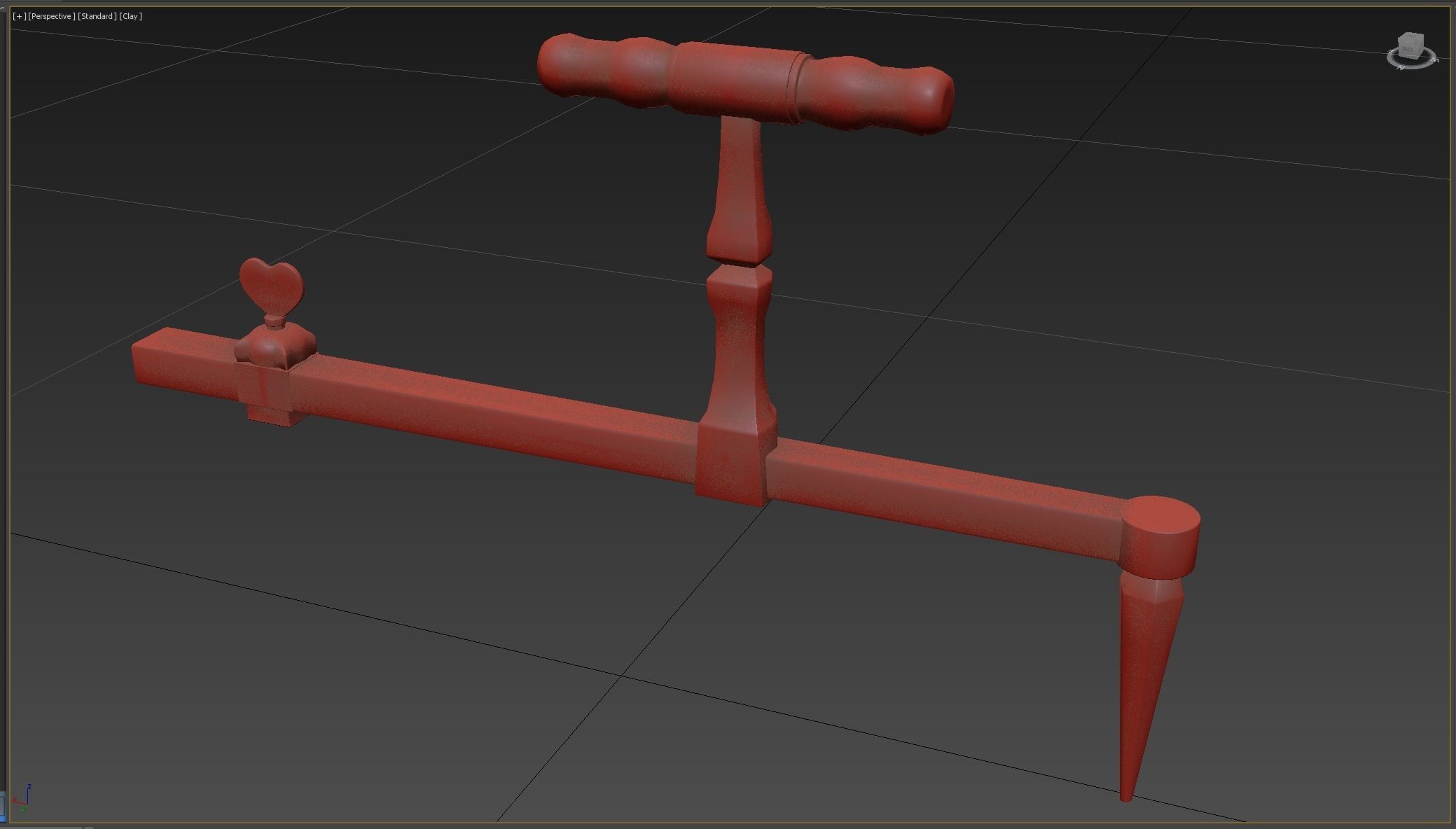 Medieval science  Low-poly 3D model_7