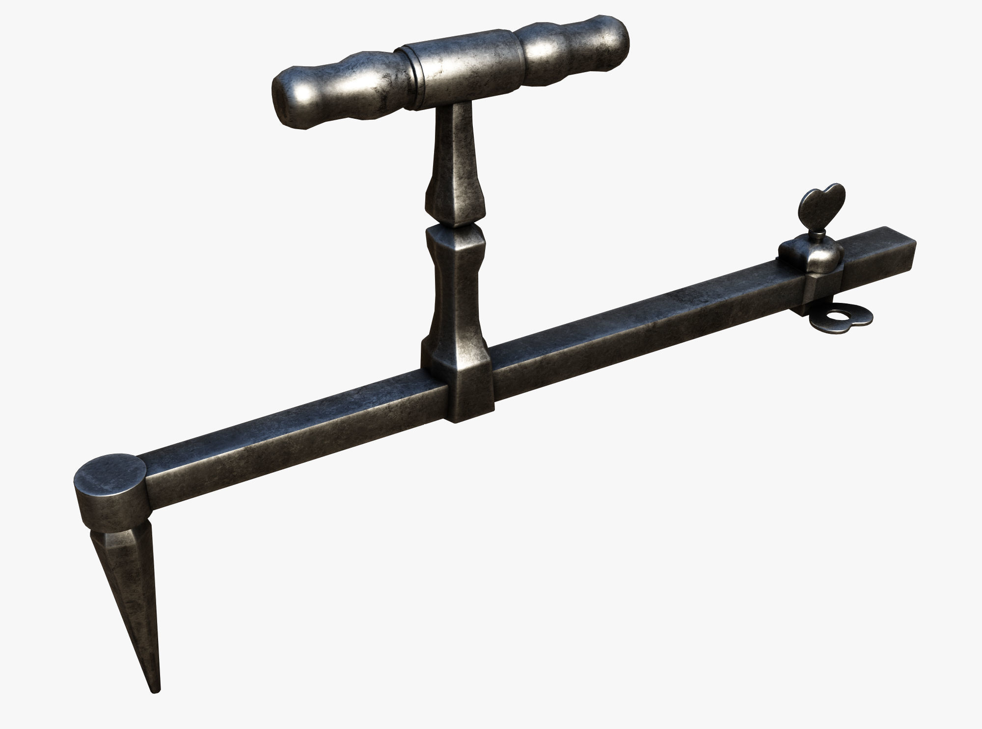 Medieval science  Low-poly 3D model_3