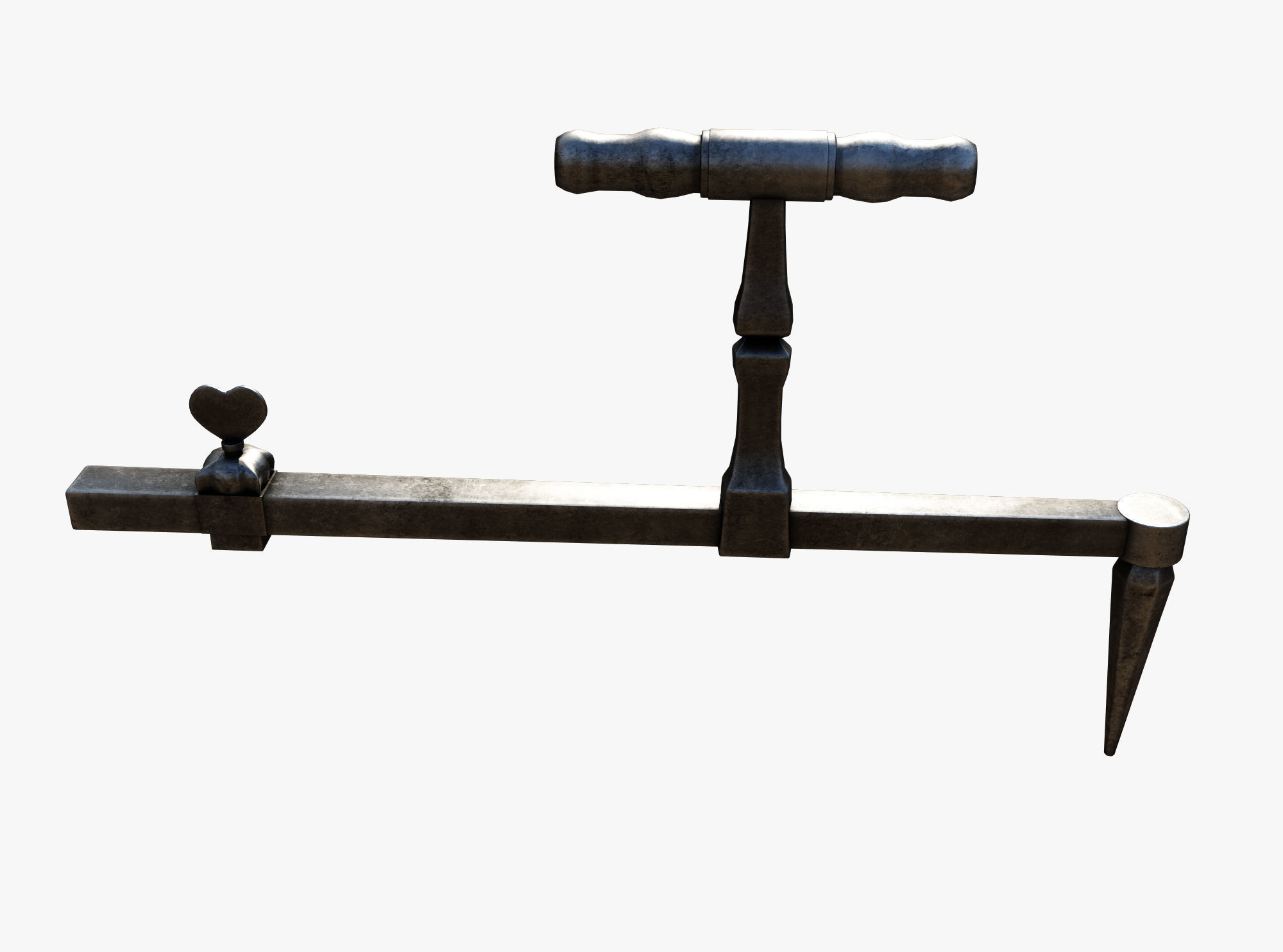 Medieval science  Low-poly 3D model_1