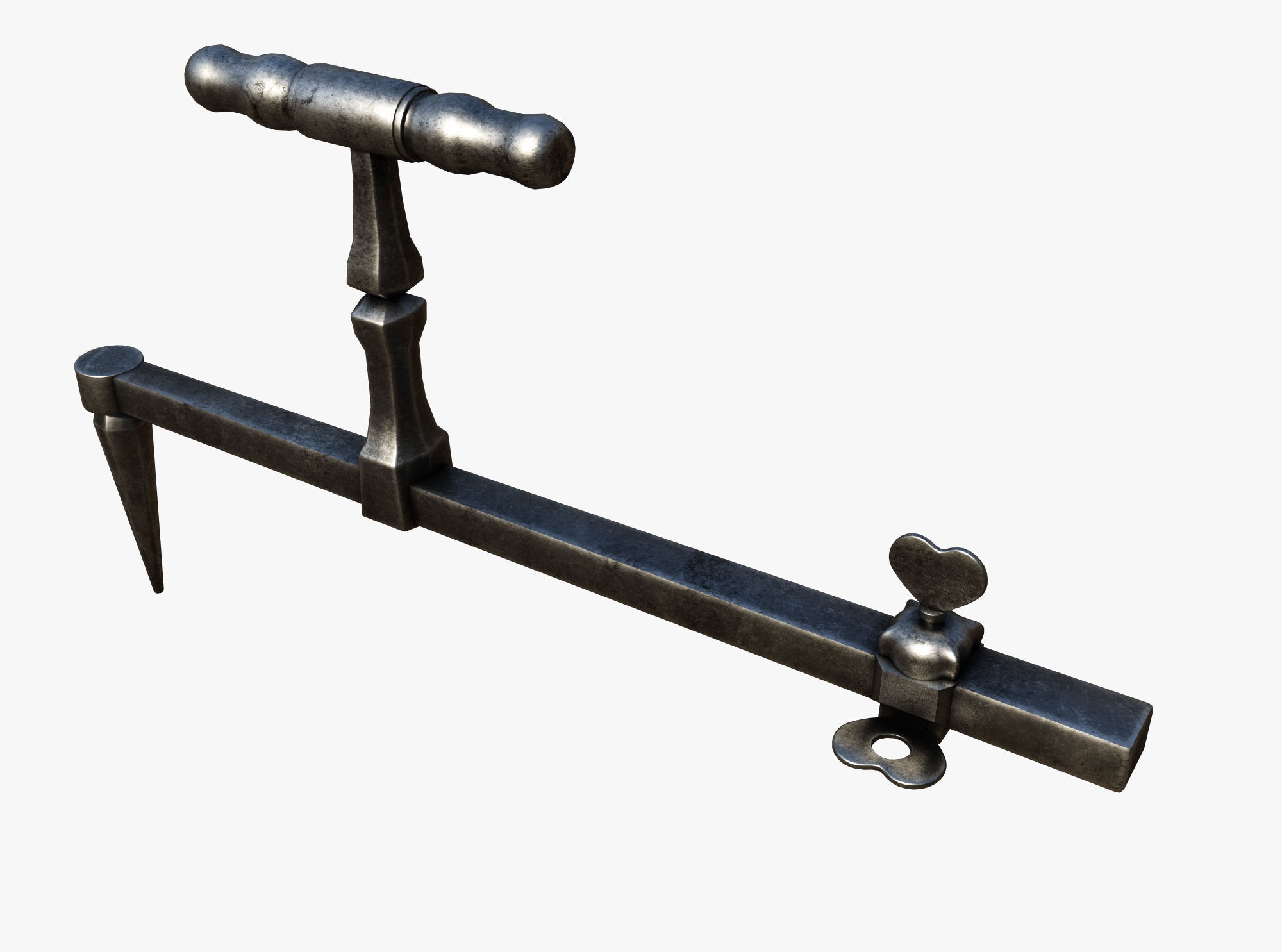 Medieval science  Low-poly 3D model_4