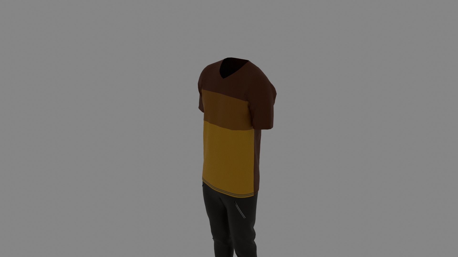 Man Clothes Low-poly 3D model_4