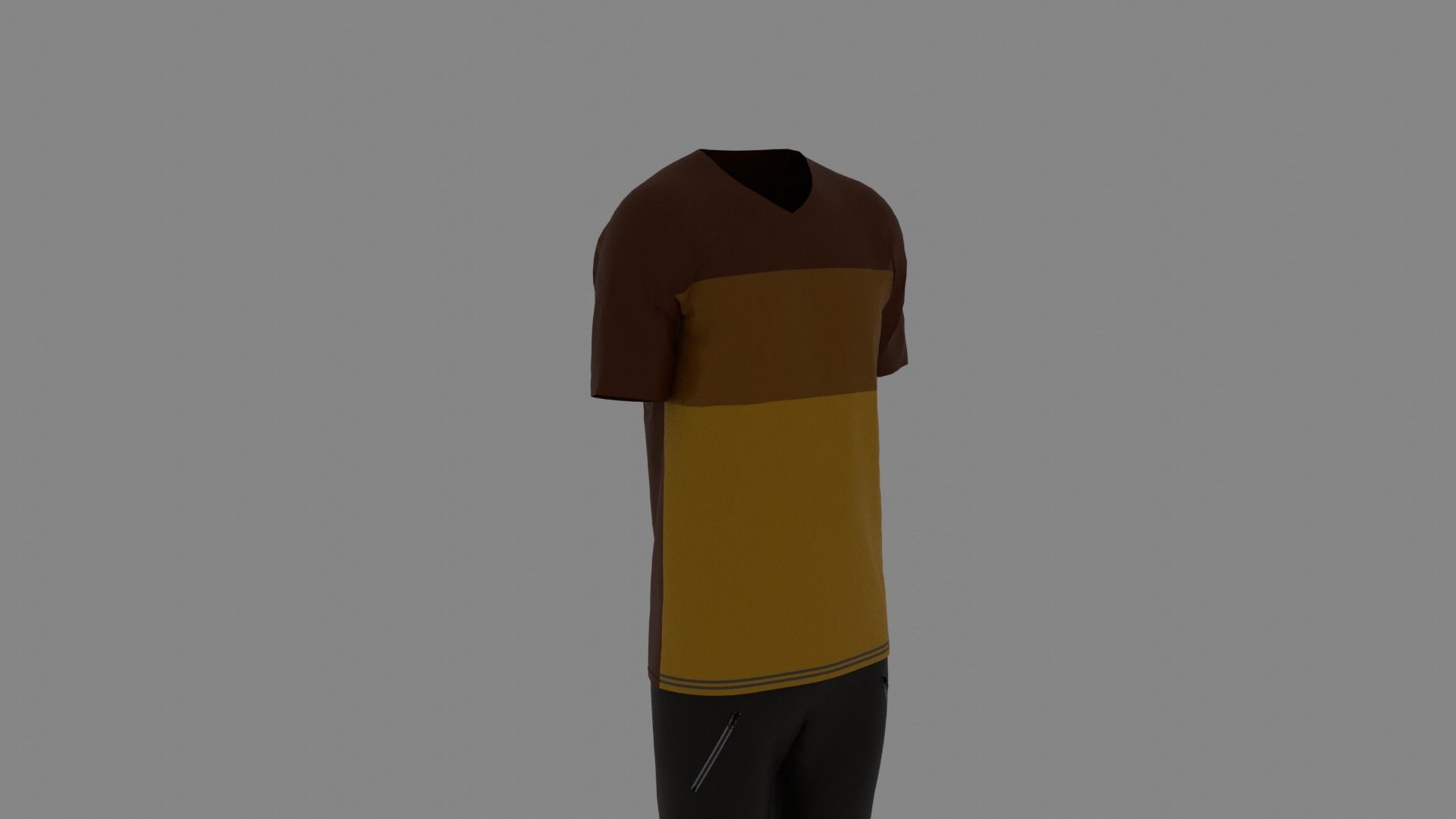 Man Clothes Low-poly 3D model_2