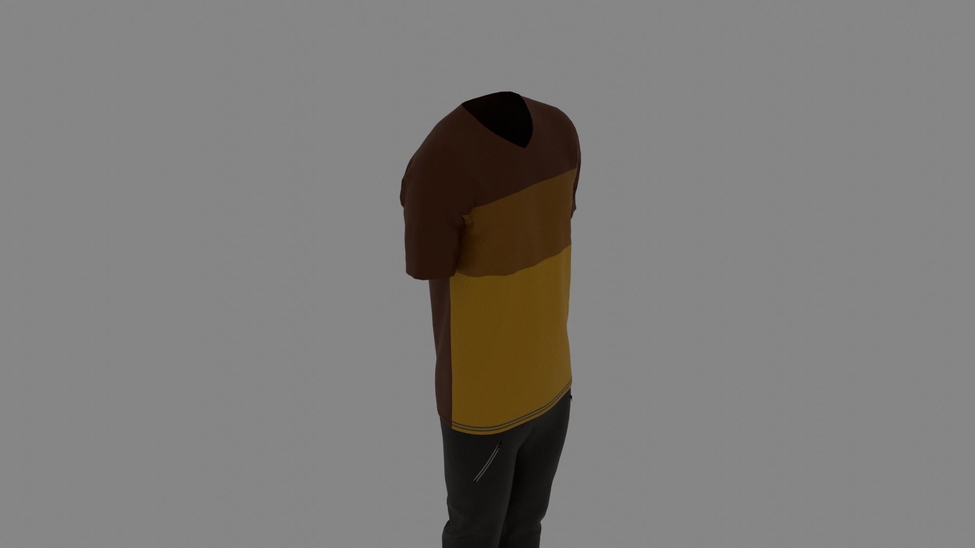 Man Clothes Low-poly 3D model_5