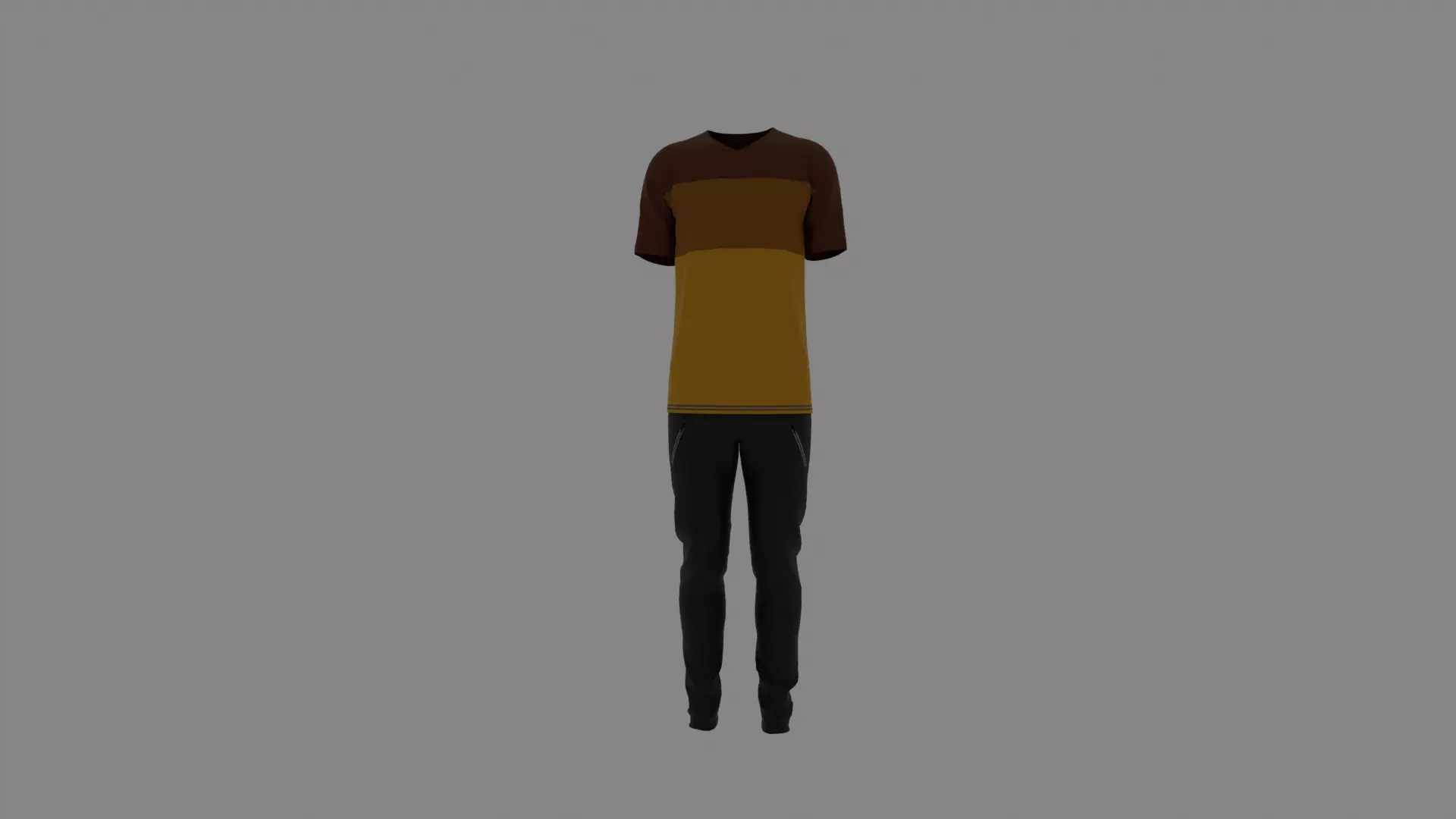 Man Clothes Low-poly 3D model_0