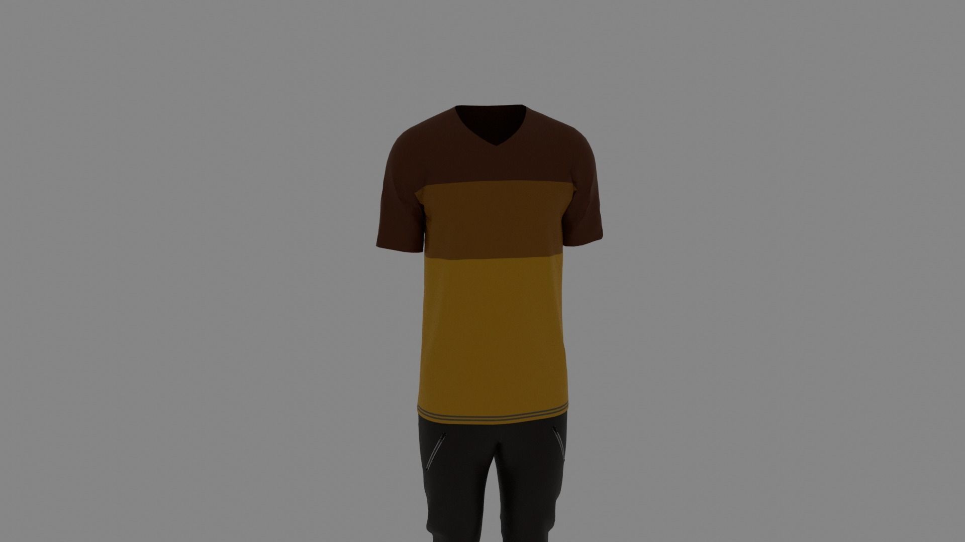 Man Clothes Low-poly 3D model_6