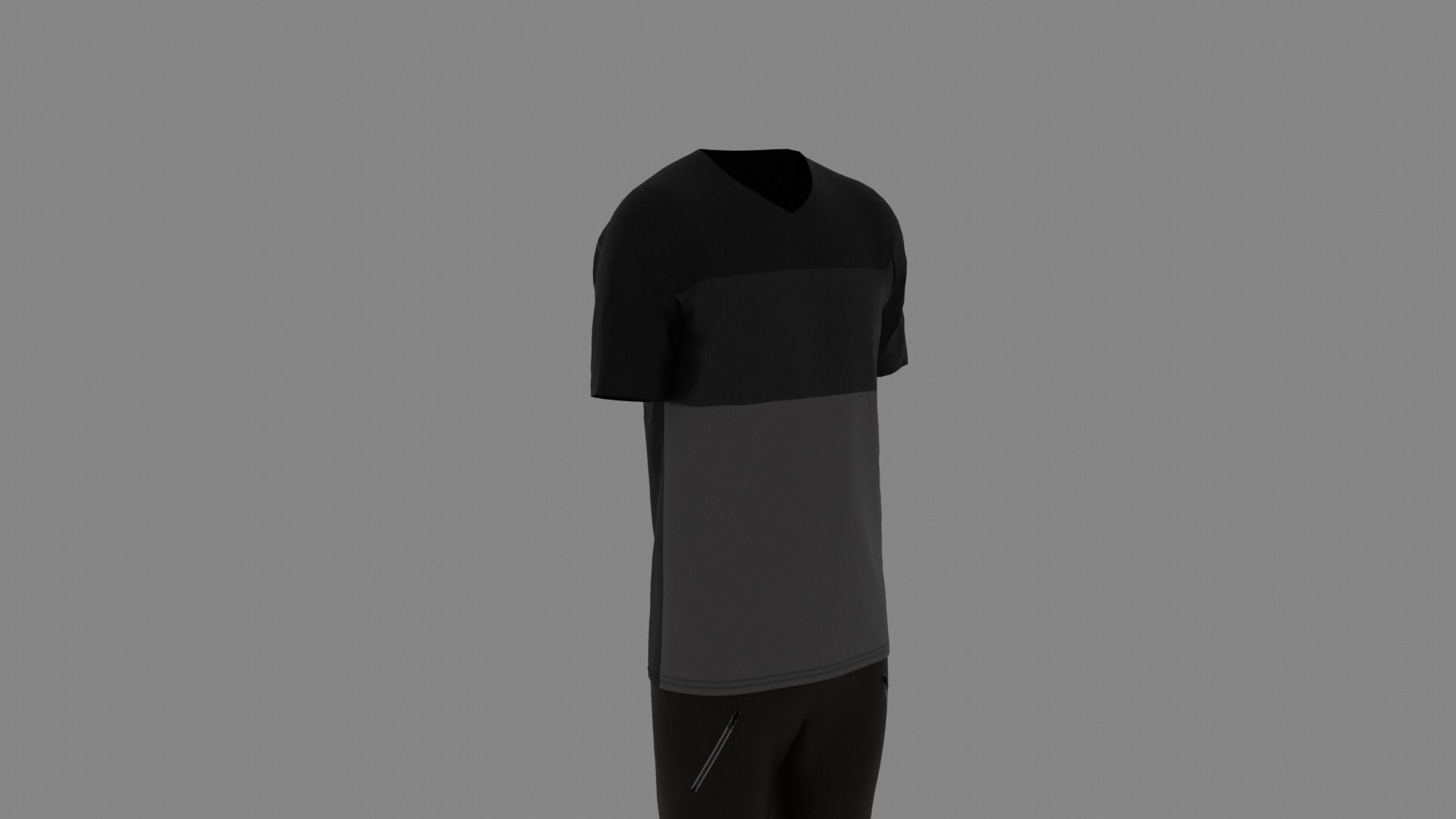 Man Clothes Low-poly 3D model_2