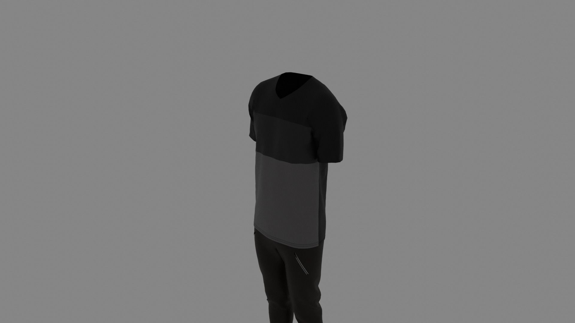 Man Clothes Low-poly 3D model_4