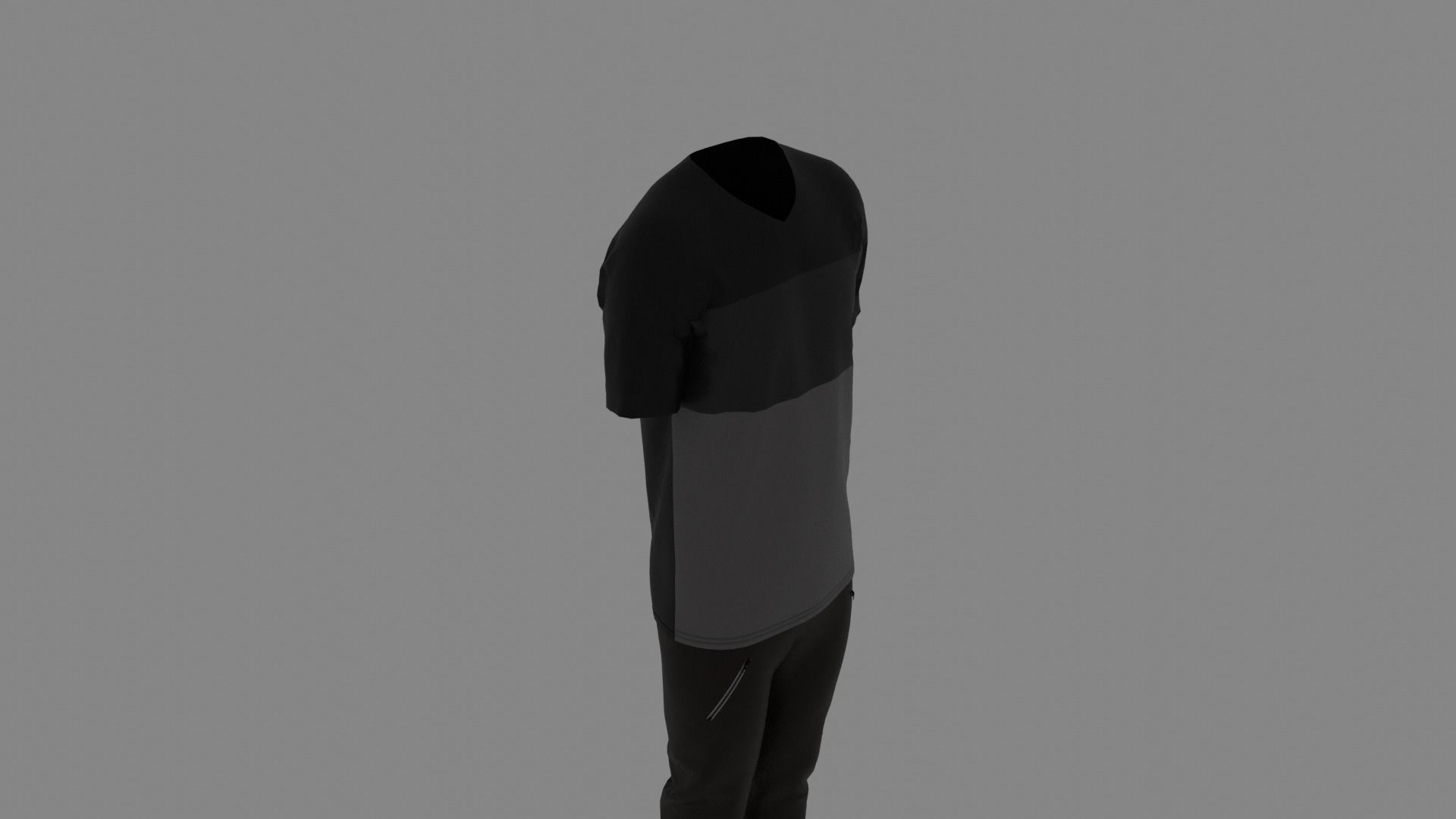 Man Clothes Low-poly 3D model_5