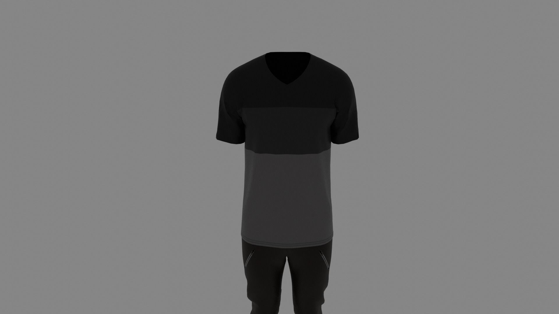 Man Clothes Low-poly 3D model_3